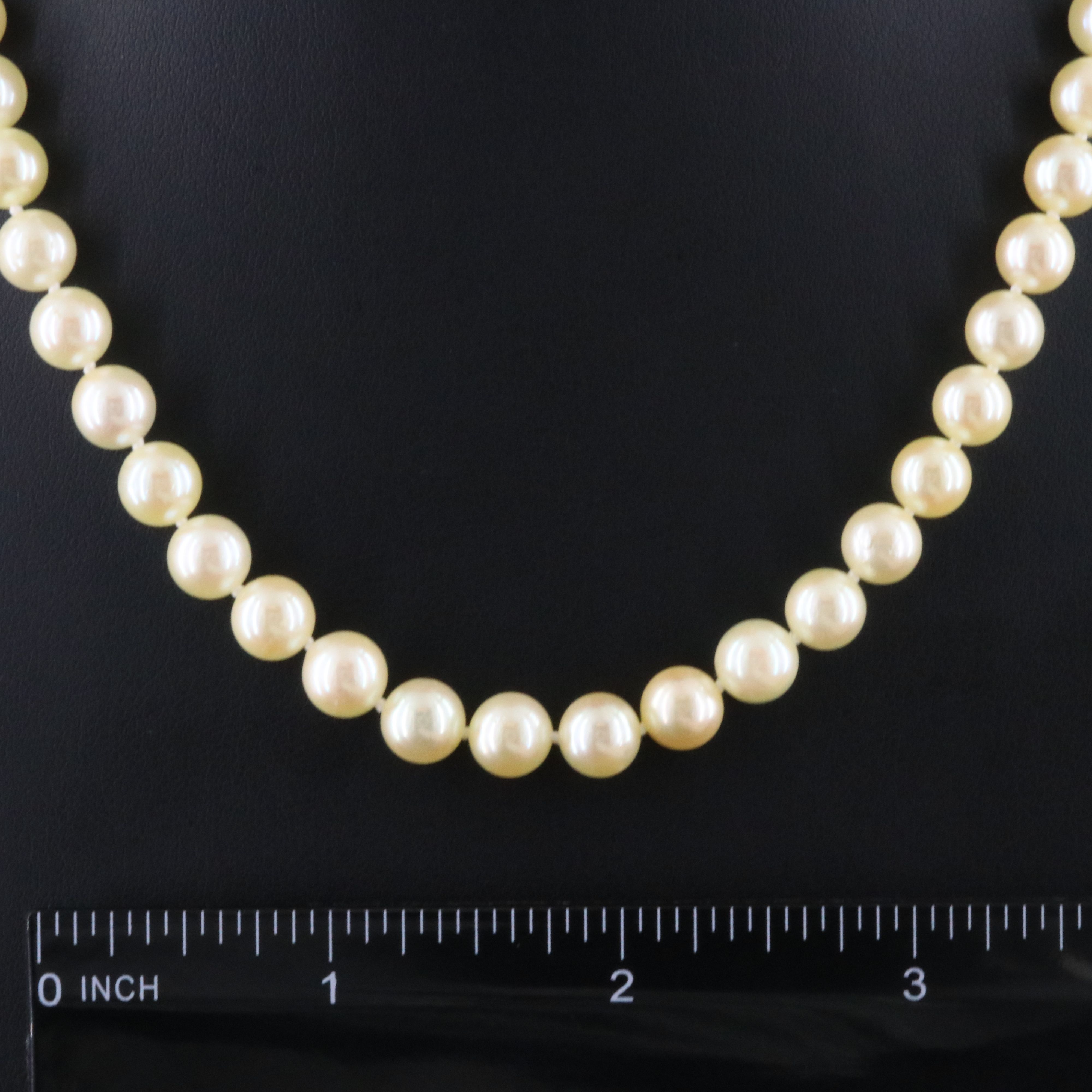Pearl Necklace with 14K Clasp