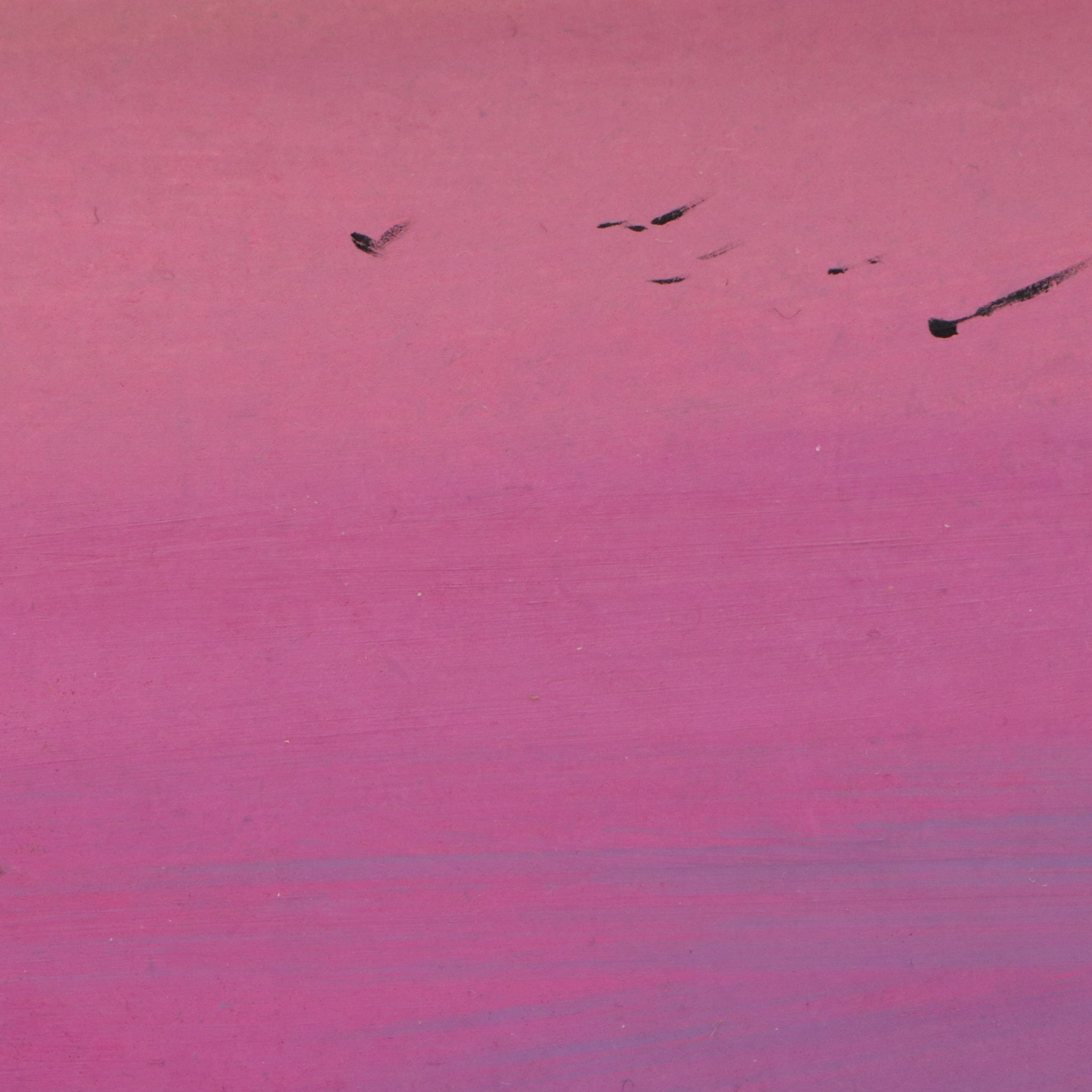 Natalia Demenko Oil Painting of Sunset Landscape, 21st Century