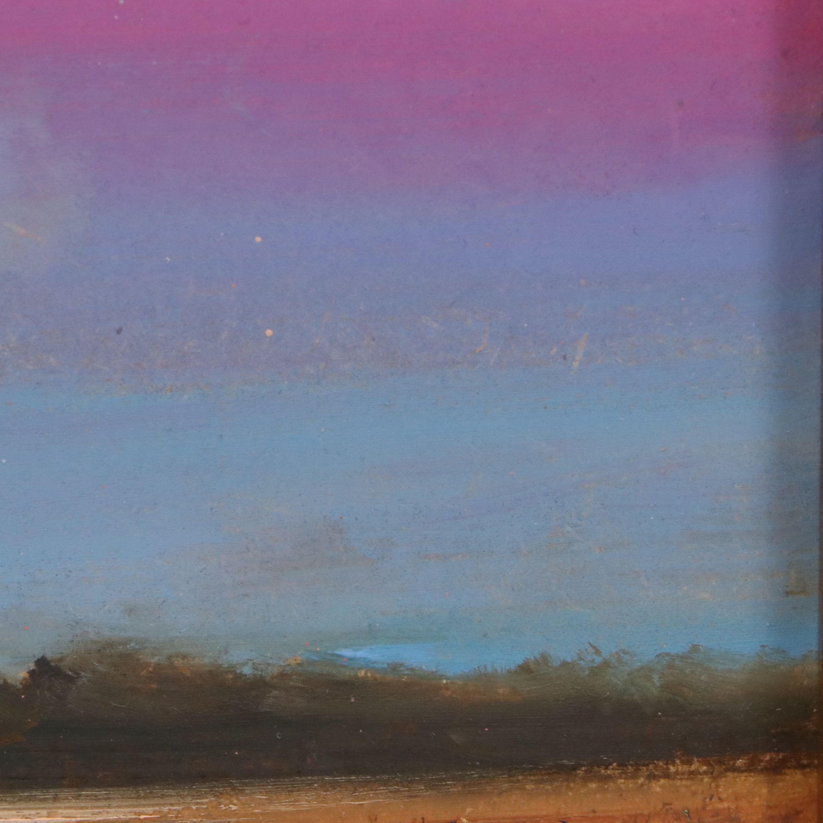 Natalia Demenko Oil Painting of Sunset Landscape, 21st Century