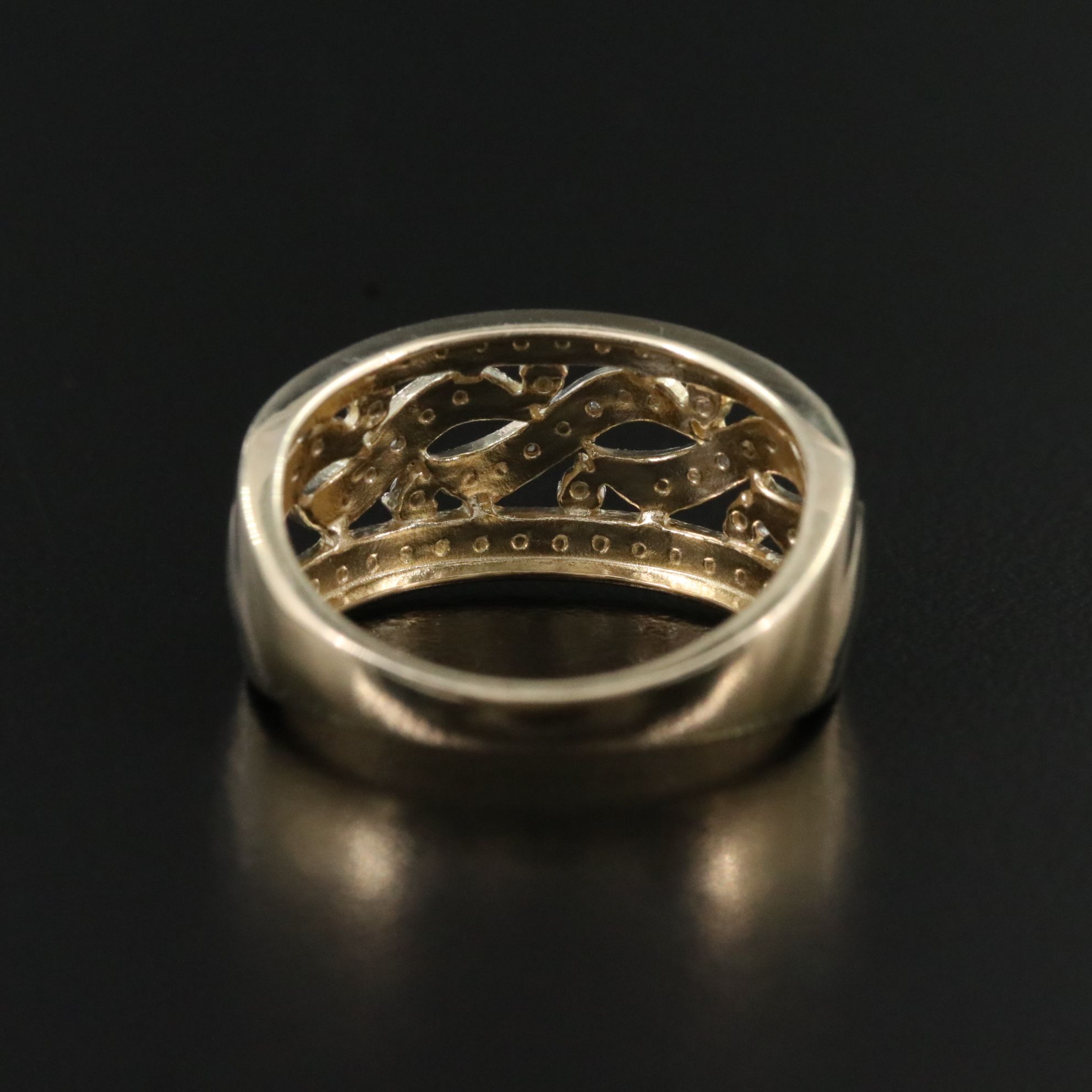 Sterling Ring with Diamond Accents