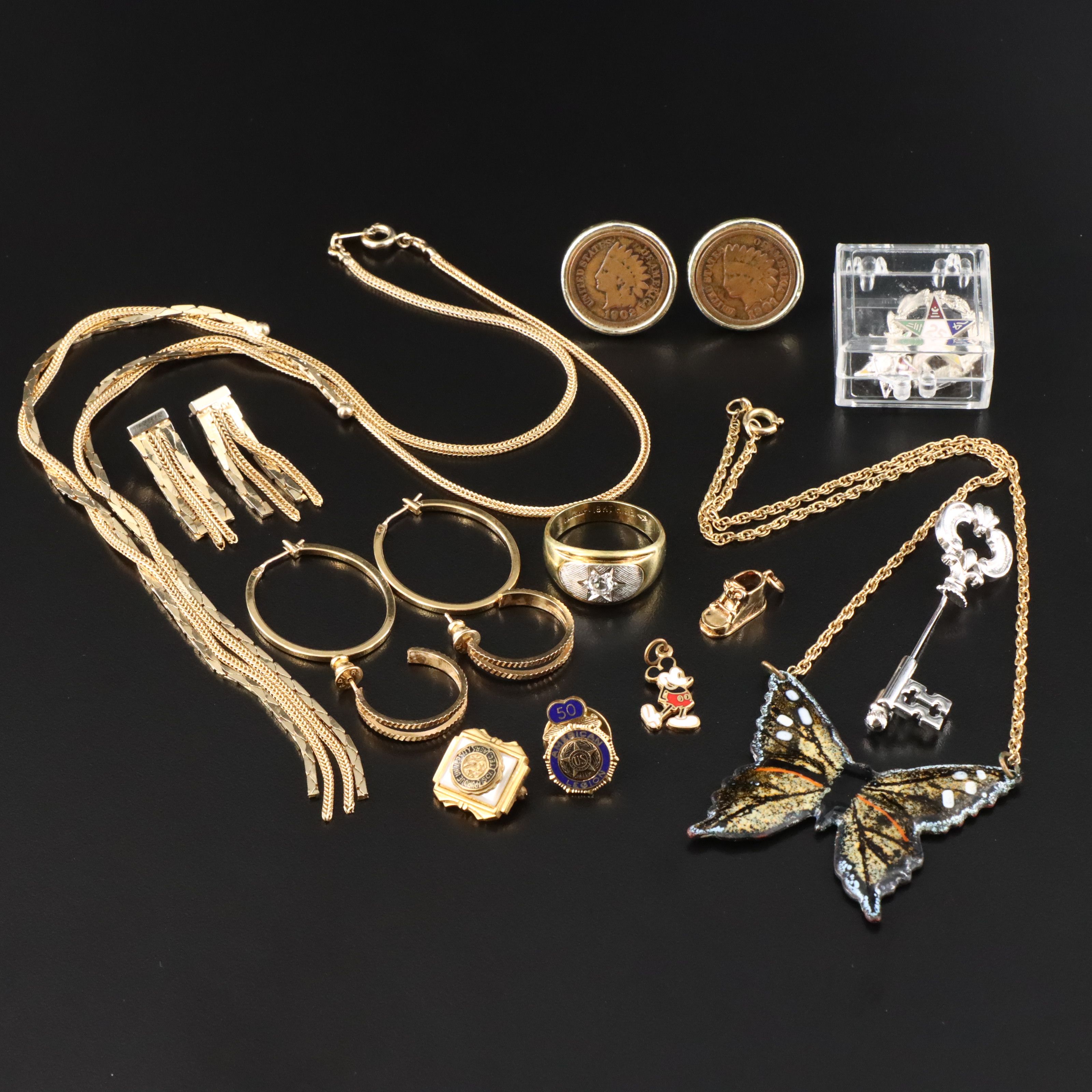 Disney Mickey Mouse and Order of the Eastern Star Featured in Jewelry