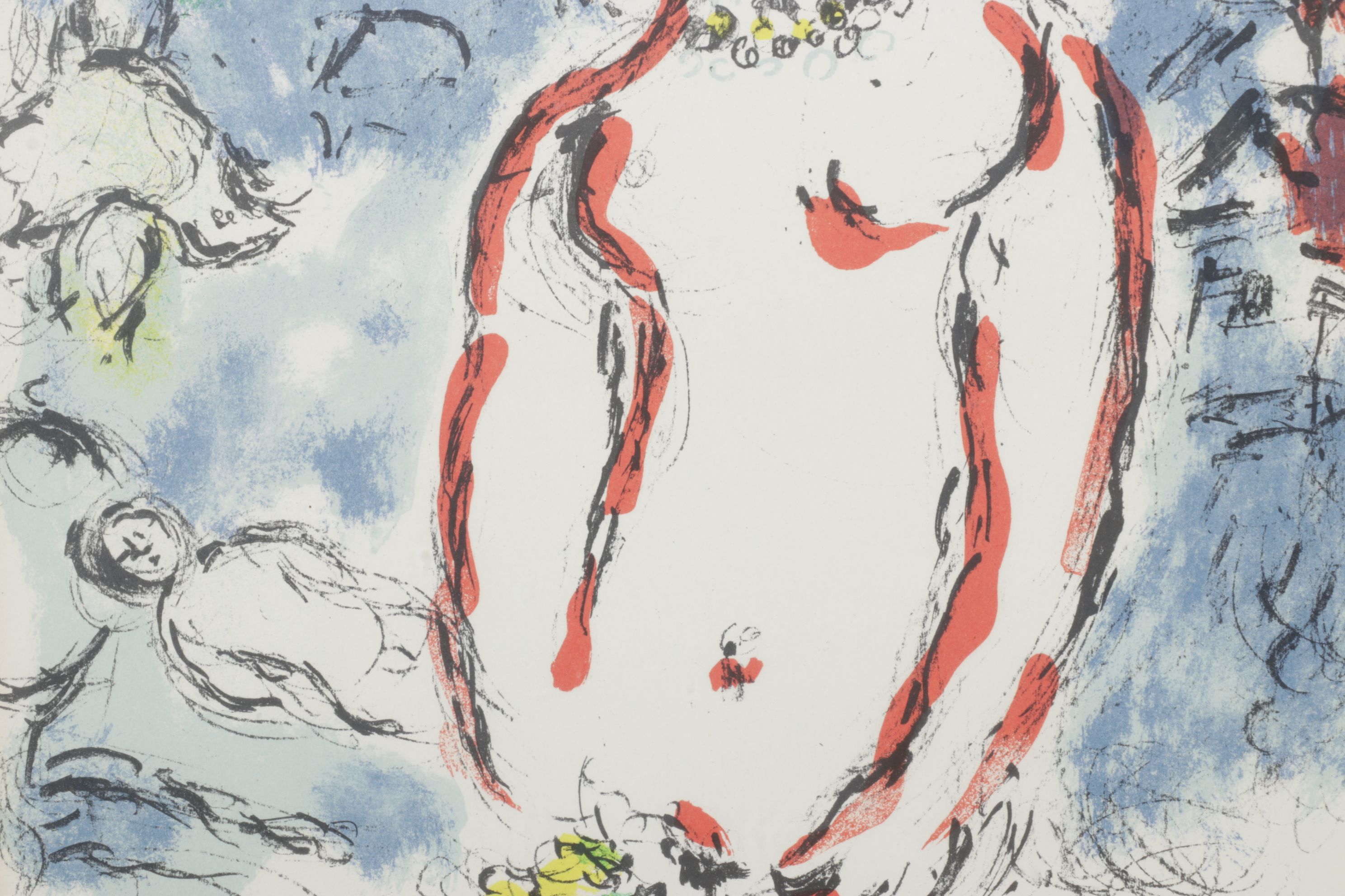 Marc Chagall Color Lithograph "Jour de Printemps (Spring Day)", 1972