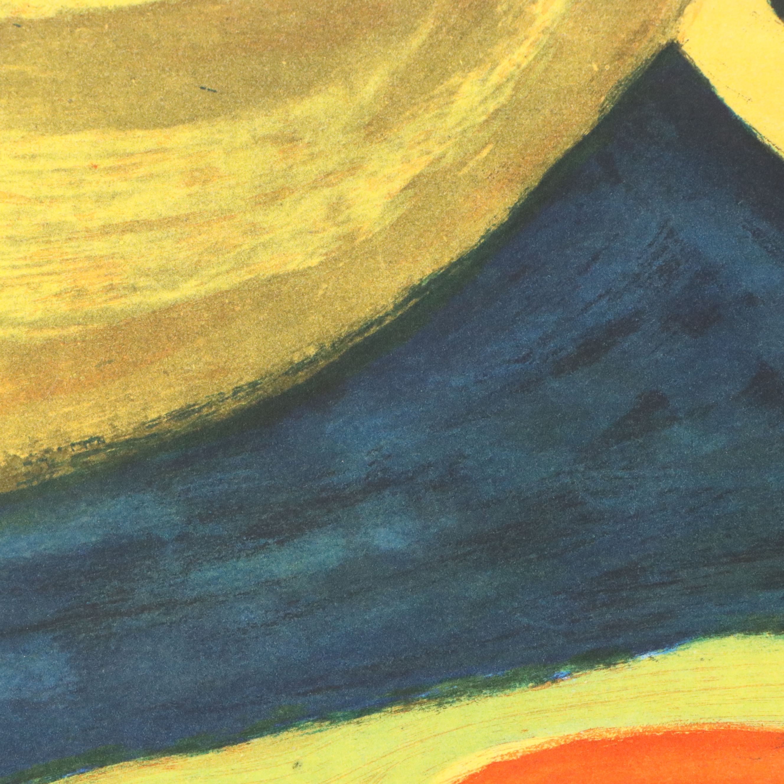 Salvatore Fiume Color Lithograph "Odalisca," 20th Century