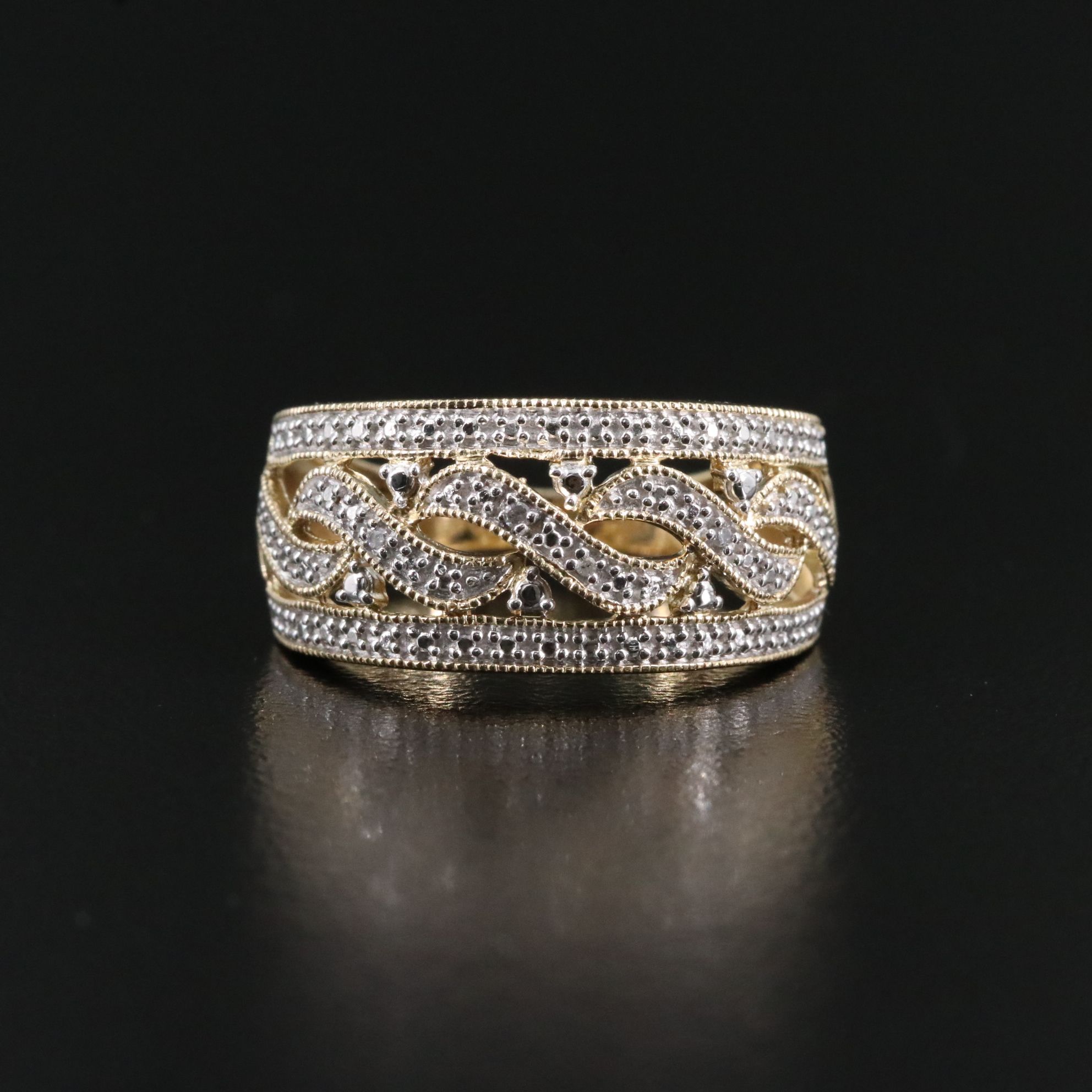 Sterling Diamond Ring