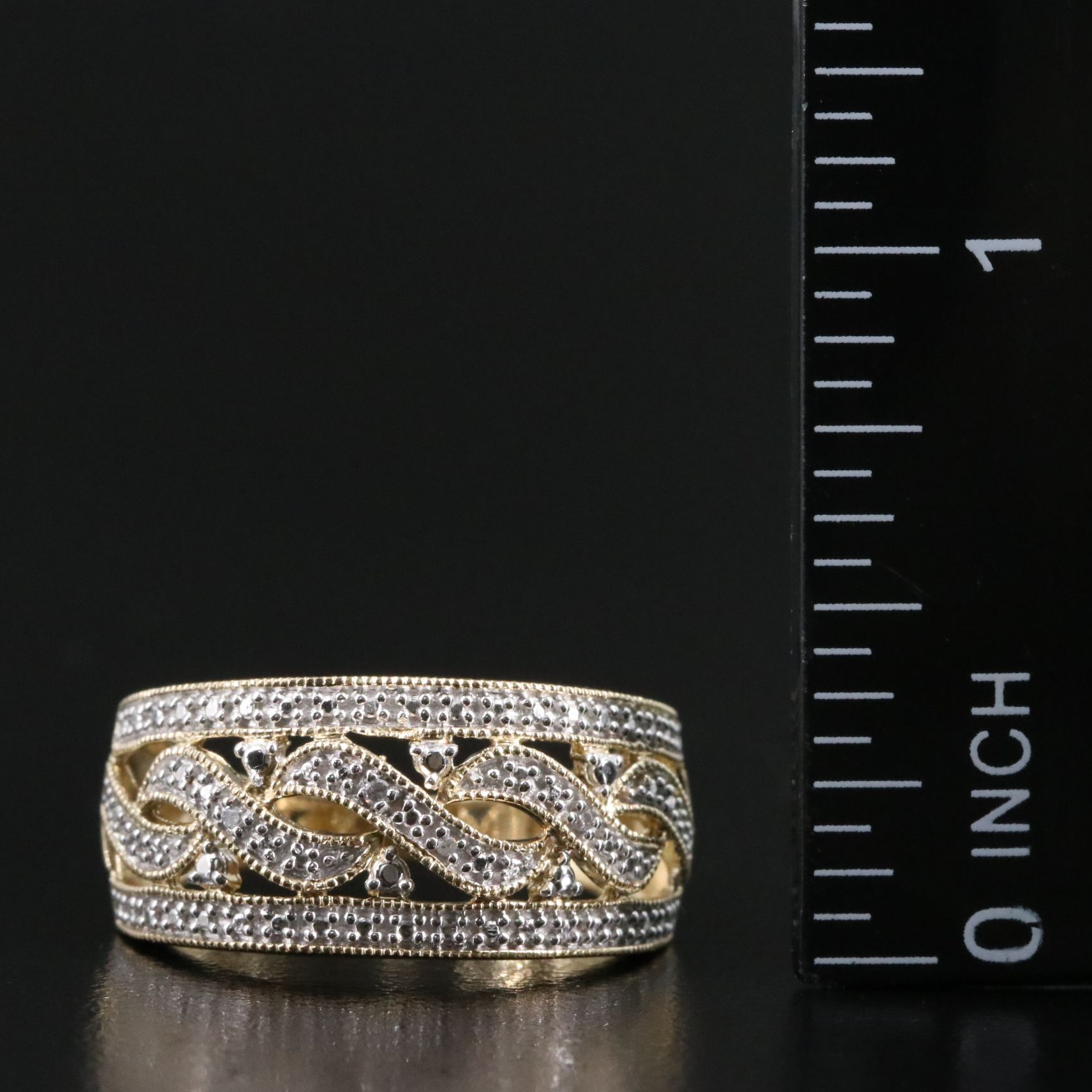 Sterling Diamond Ring