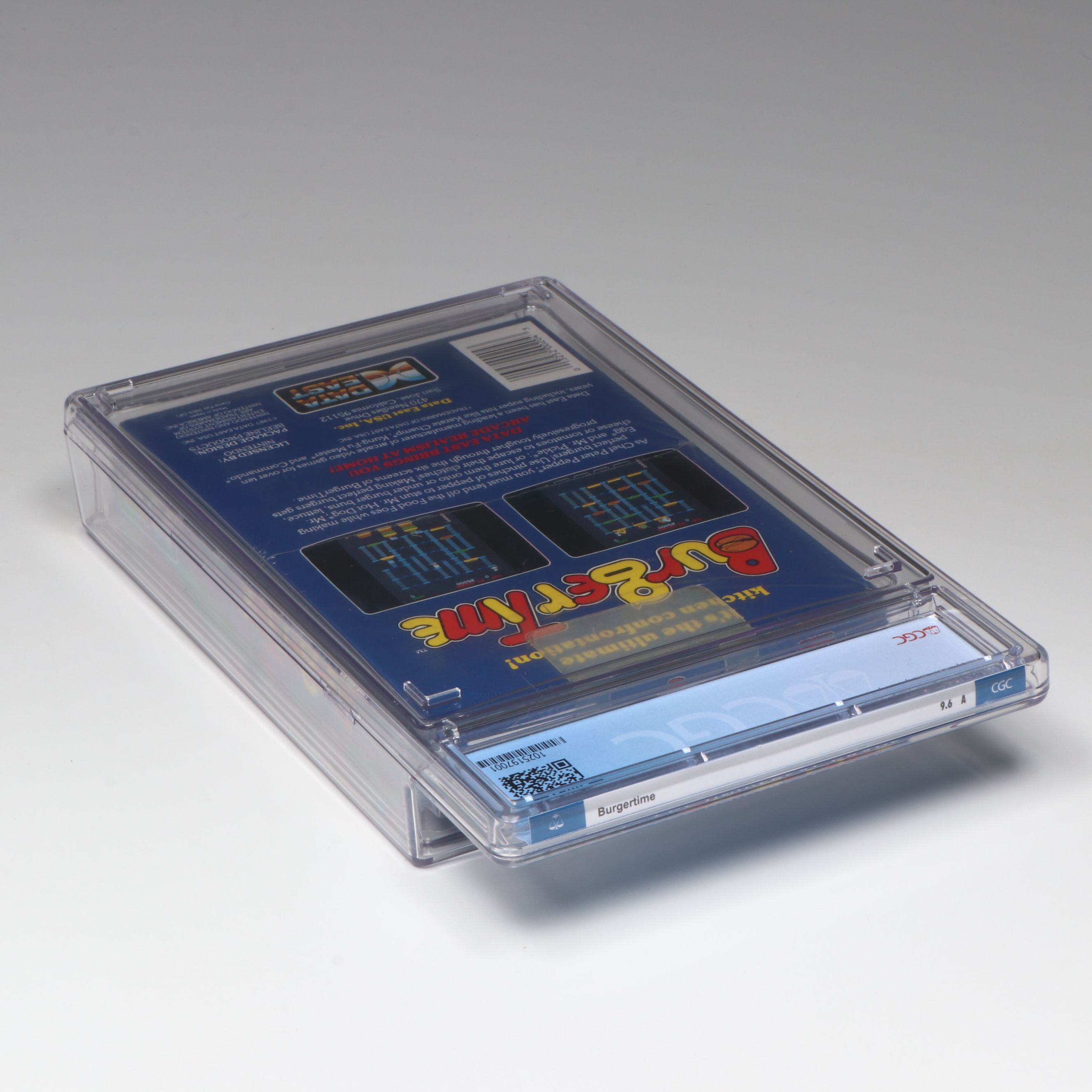 1989 Nintendo NES "Burgertime" Sealed Game CGC Graded 9.6