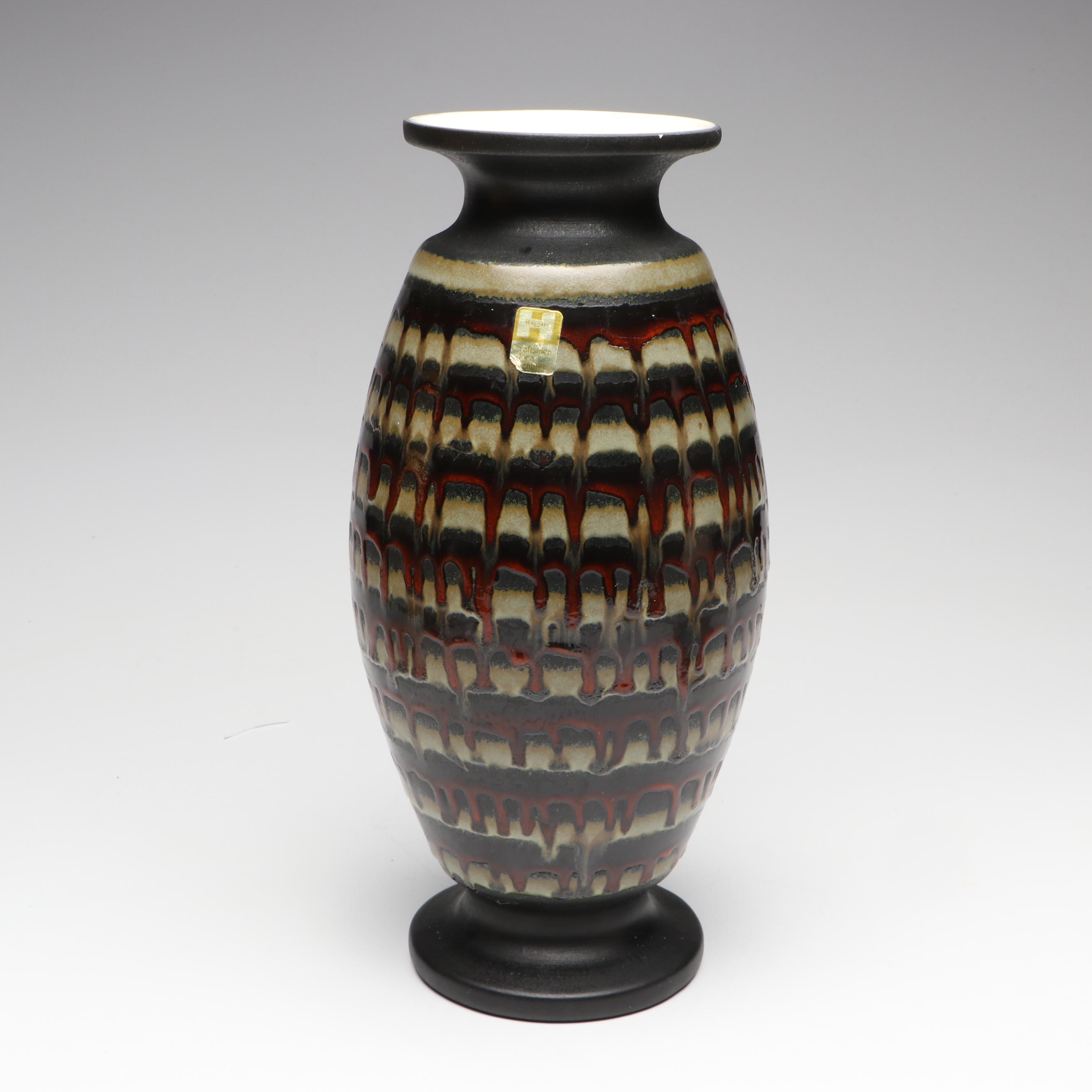 Haeger Pottery "Early American" Ceramic Lidded Jar with Other Ceramic Vases