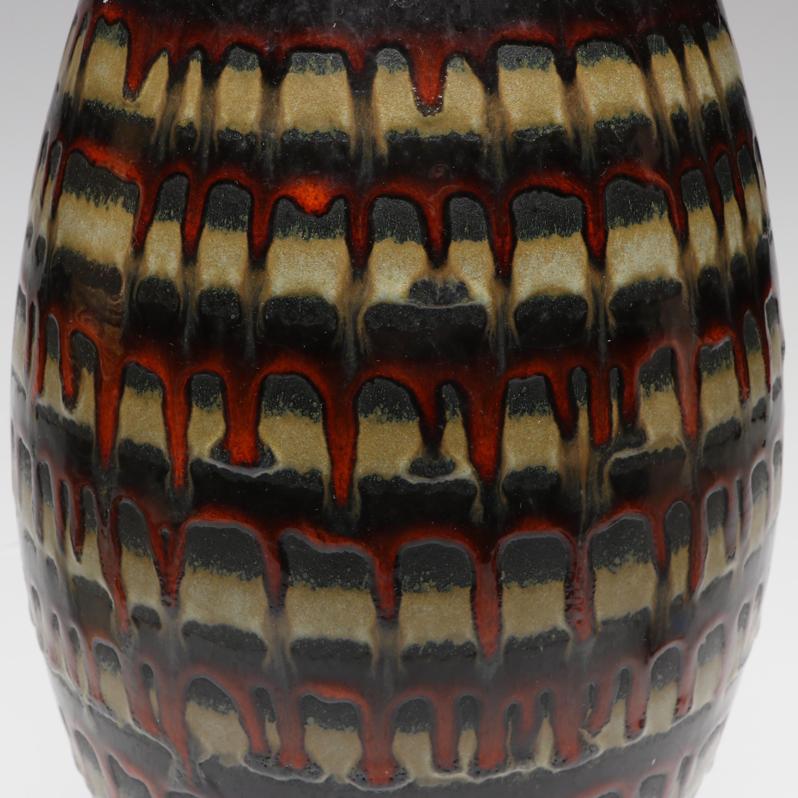 Haeger Pottery "Early American" Ceramic Lidded Jar with Other Ceramic Vases