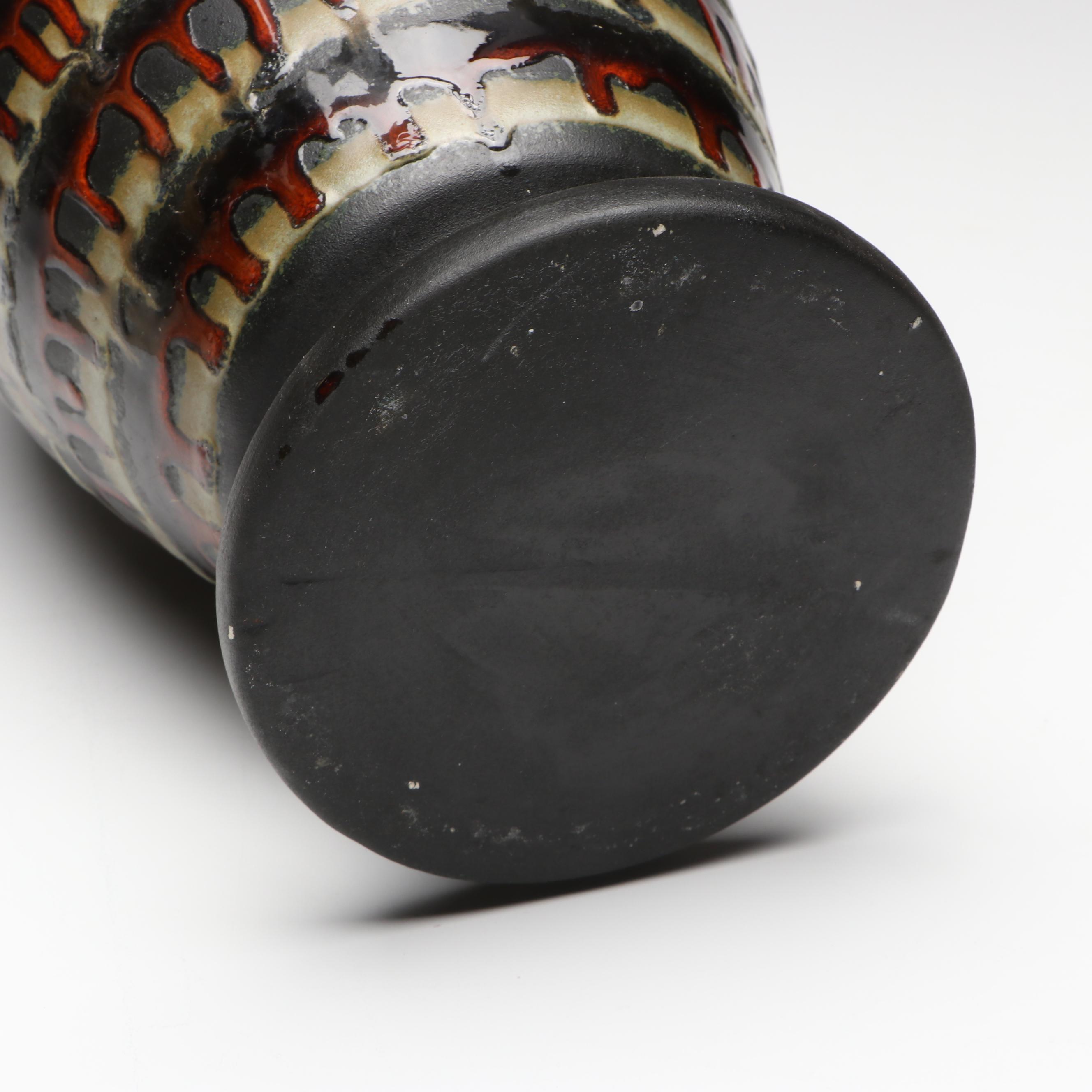 Haeger Pottery "Early American" Ceramic Lidded Jar with Other Ceramic Vases