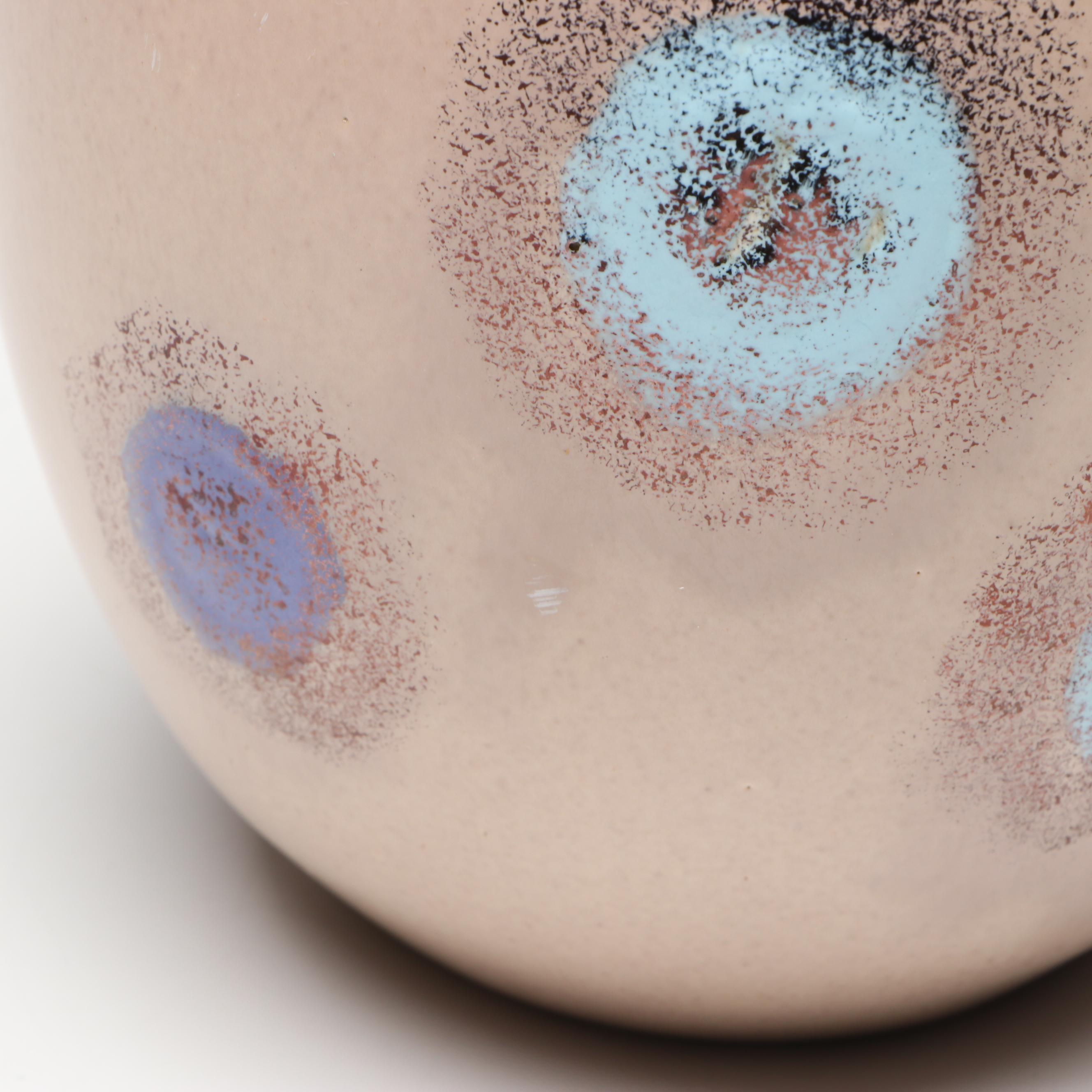 Haeger Pottery "Early American" Ceramic Lidded Jar with Other Ceramic Vases