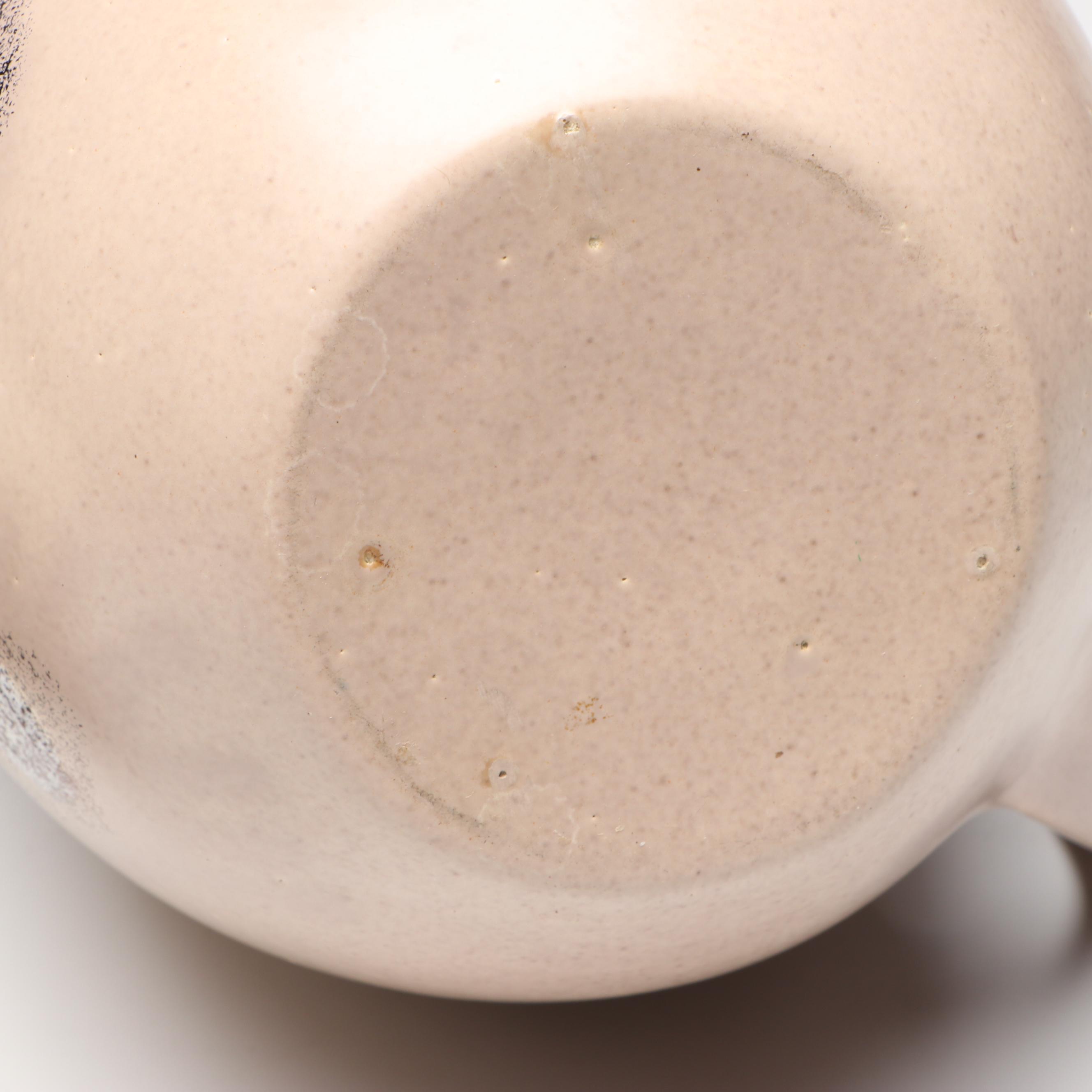 Haeger Pottery "Early American" Ceramic Lidded Jar with Other Ceramic Vases