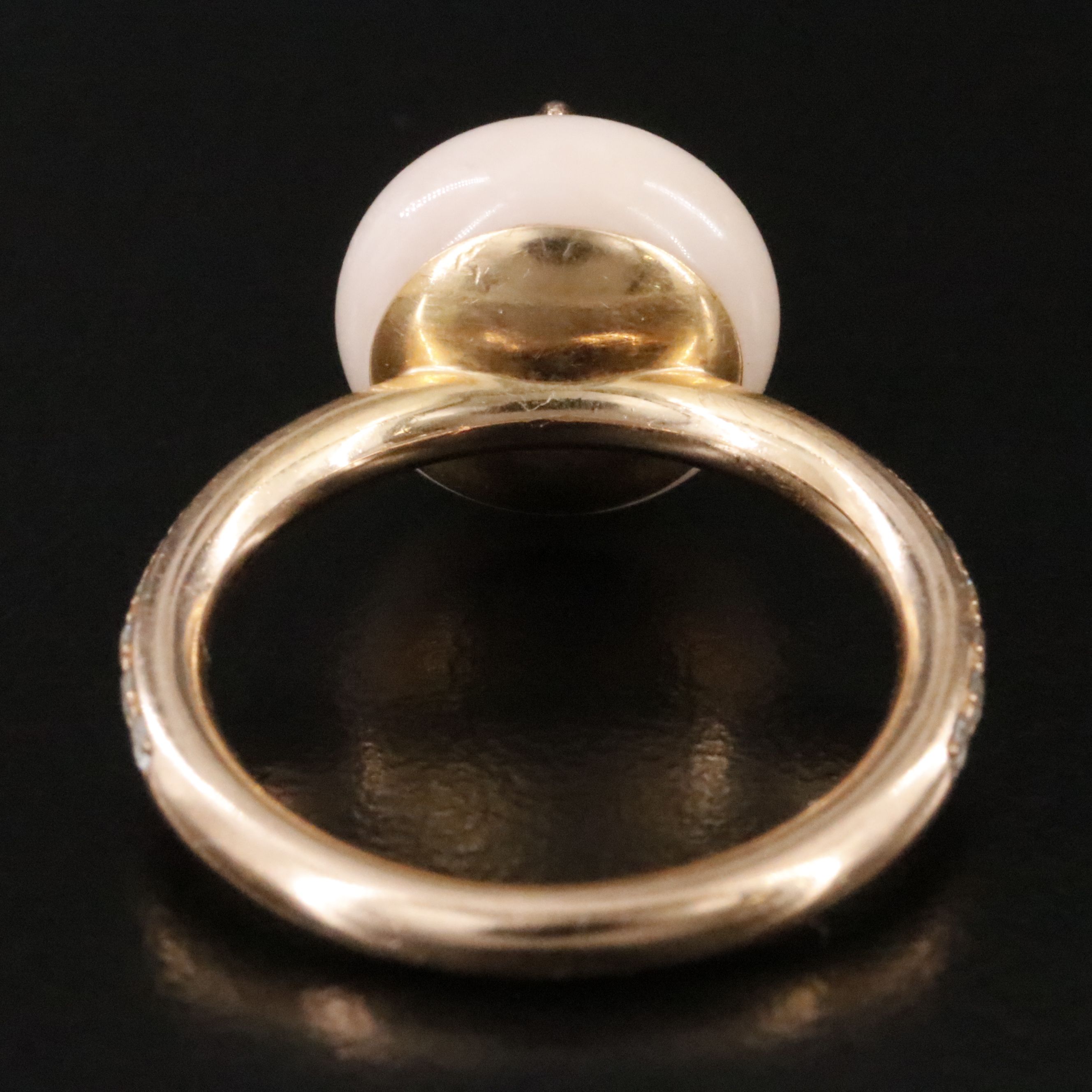 Louis Vuitton B Blossom 18K Rose Gold Pink Opal and 0.35 CTW Diamond Ring