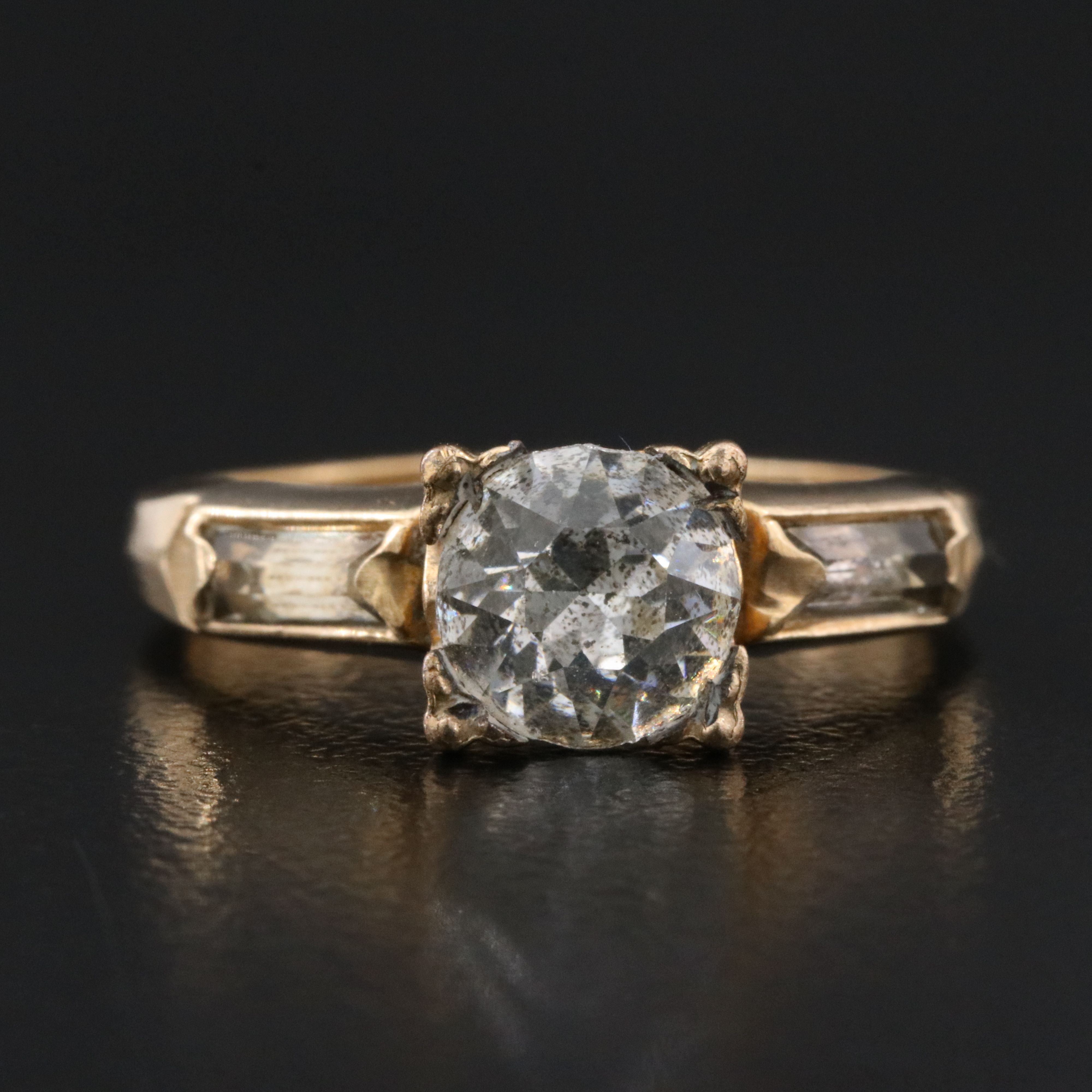 Vintage Gold-Filled Rhinestone Ring