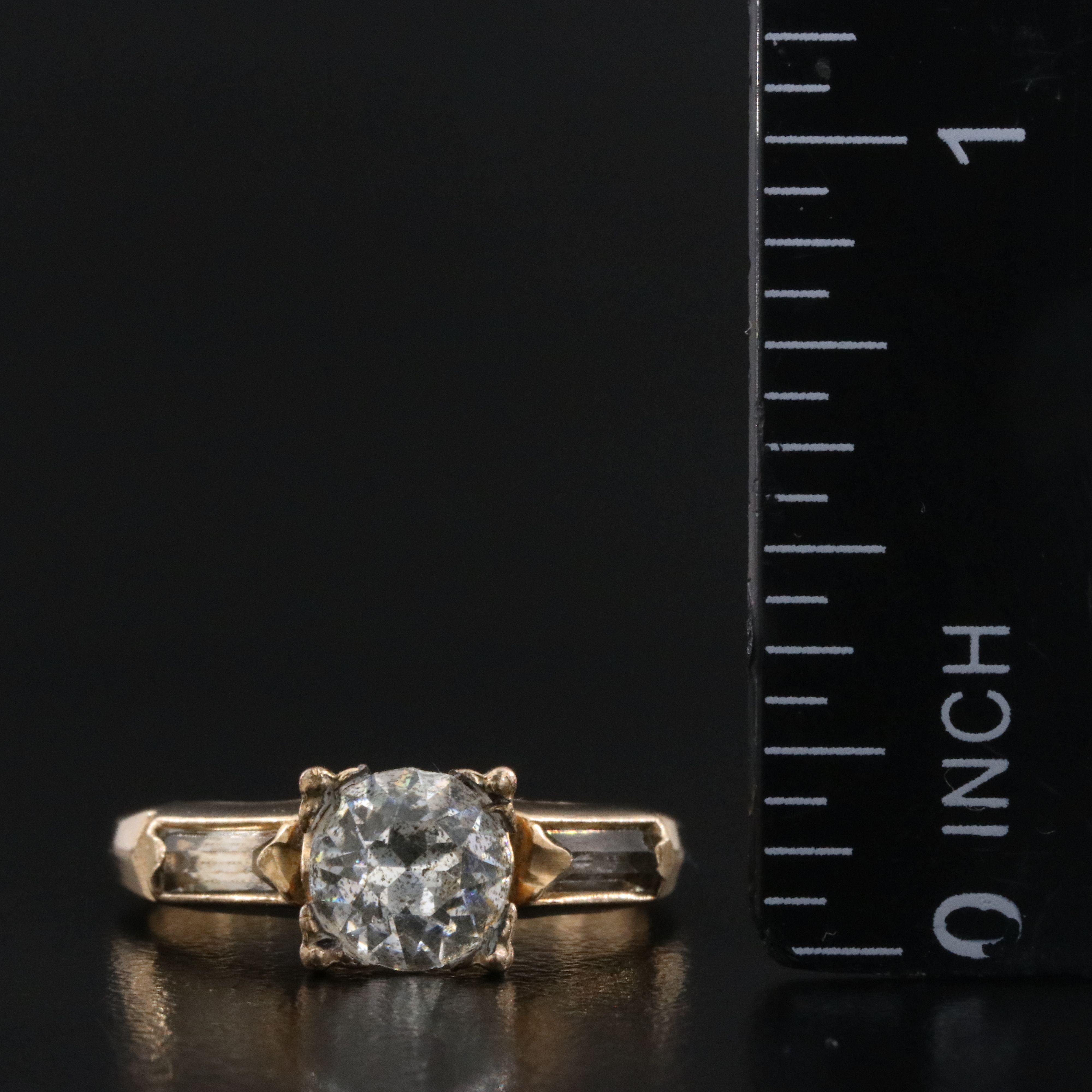 Vintage Gold-Filled Rhinestone Ring