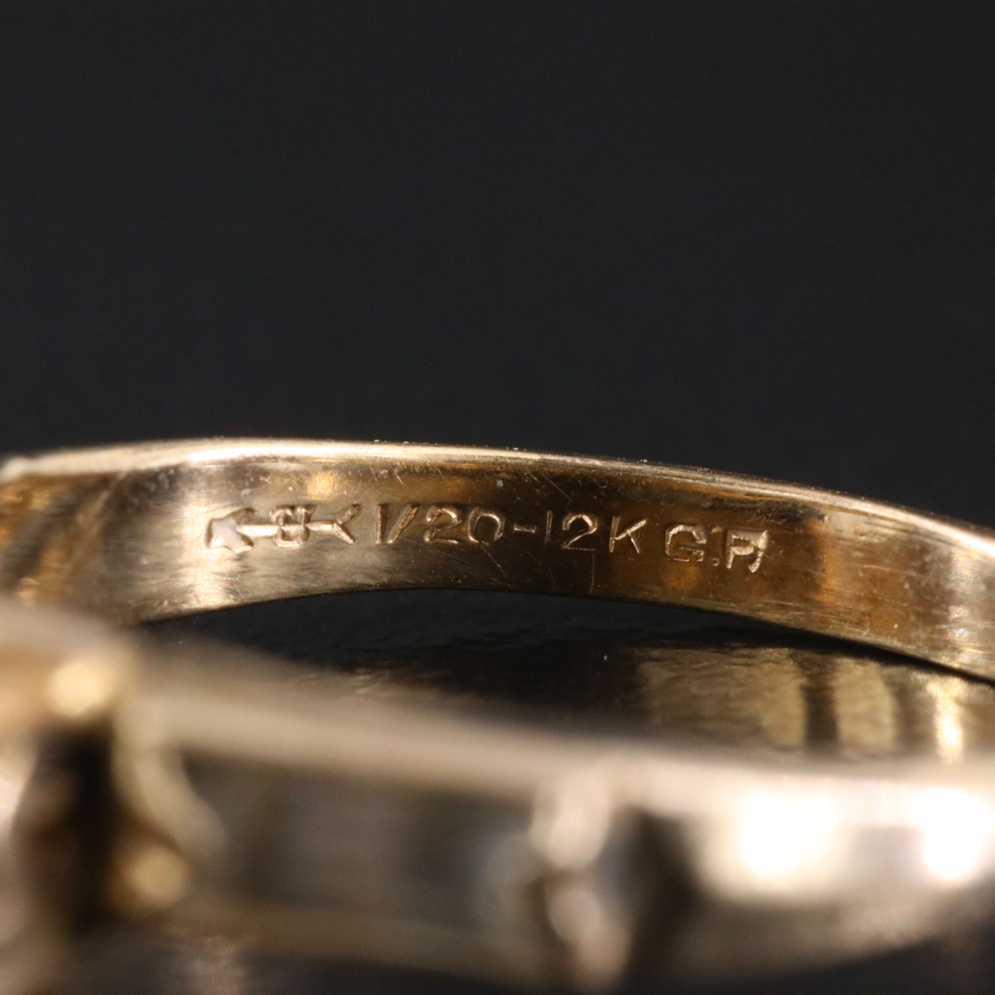 Vintage Gold-Filled Rhinestone Ring