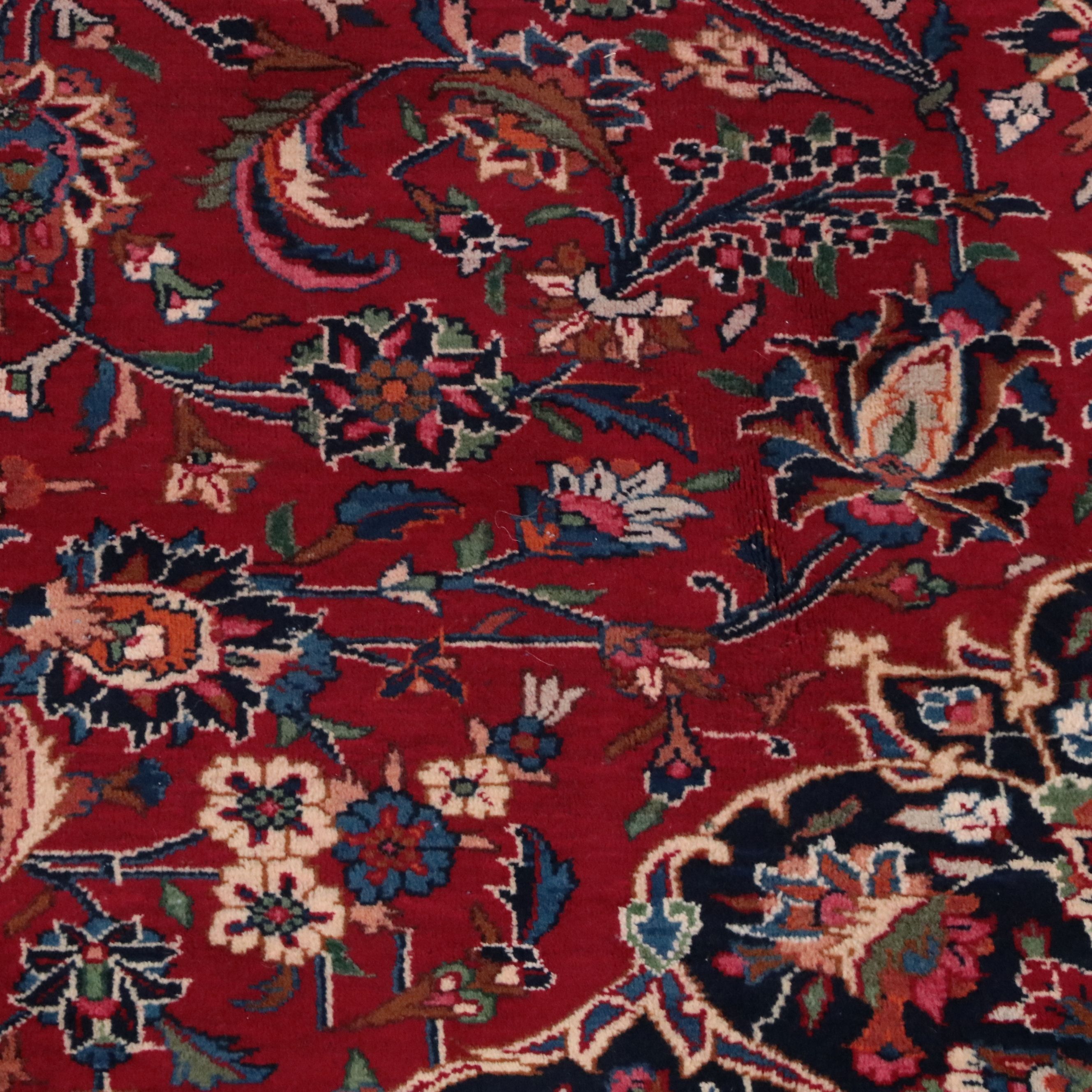 8'9 x 11'10 Hand-Knotted Persian Mashhad Area Rug