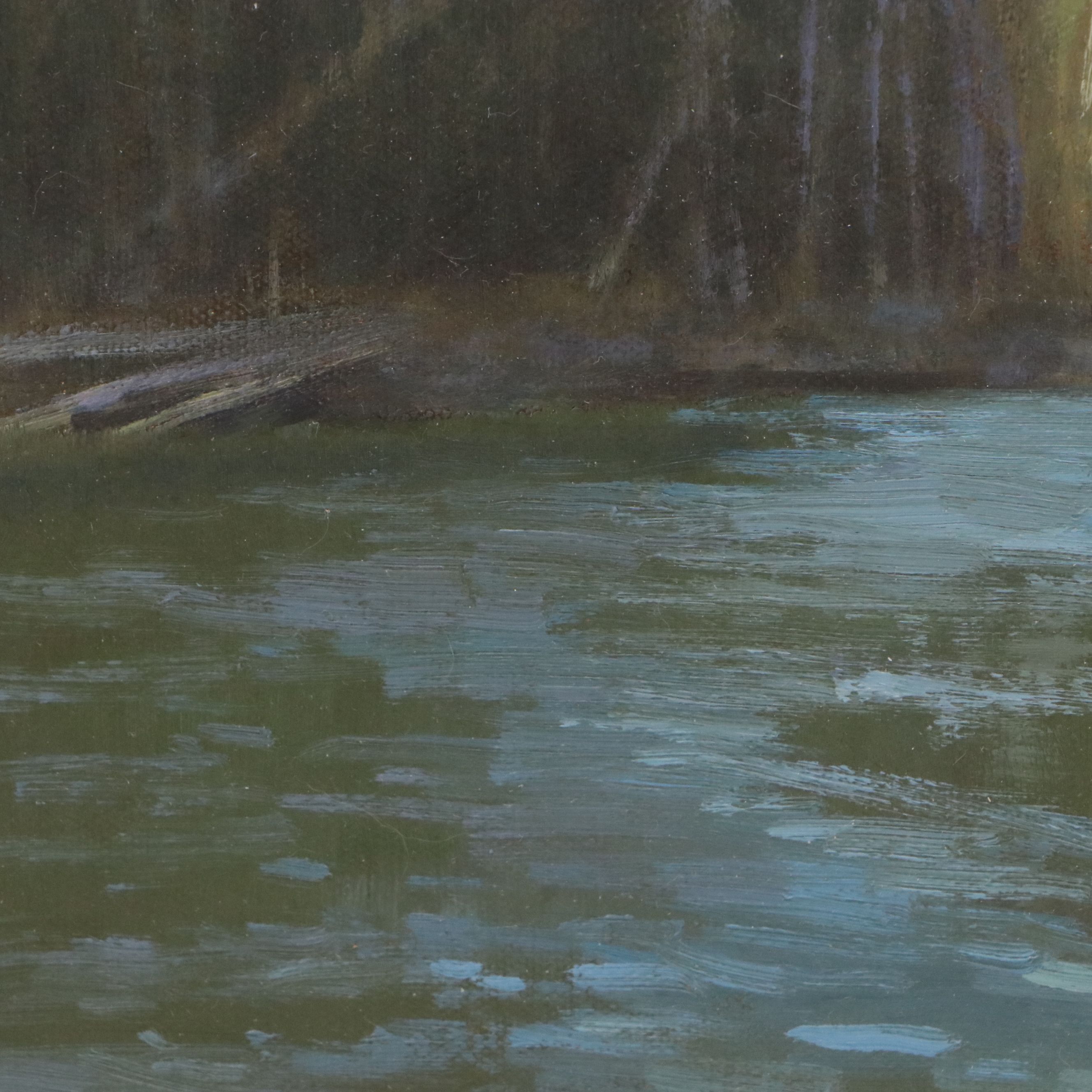 Chuck Marshall Oil Painting "Fish On," 21st Century