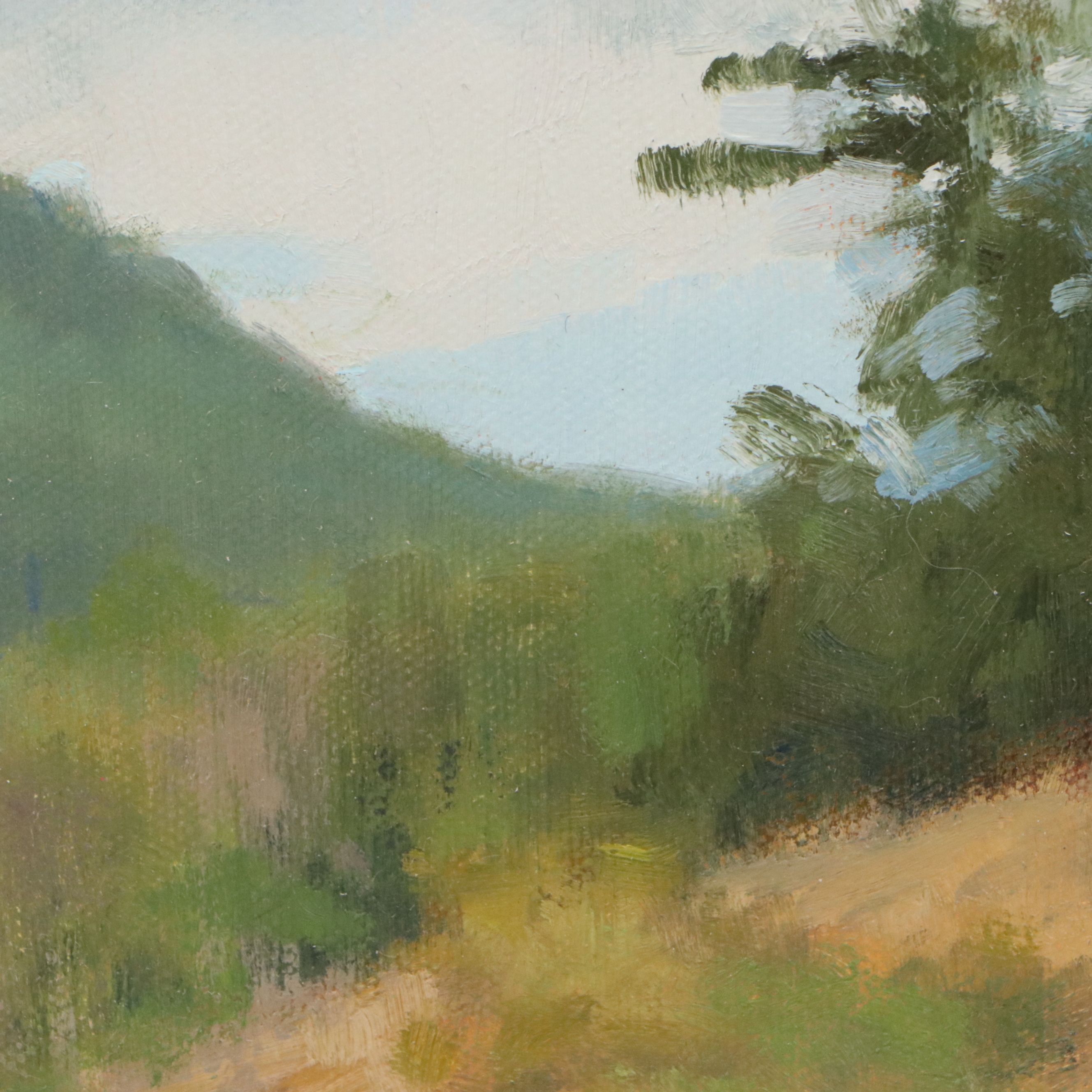 Chuck Marshall Oil Painting "Fish On," 21st Century