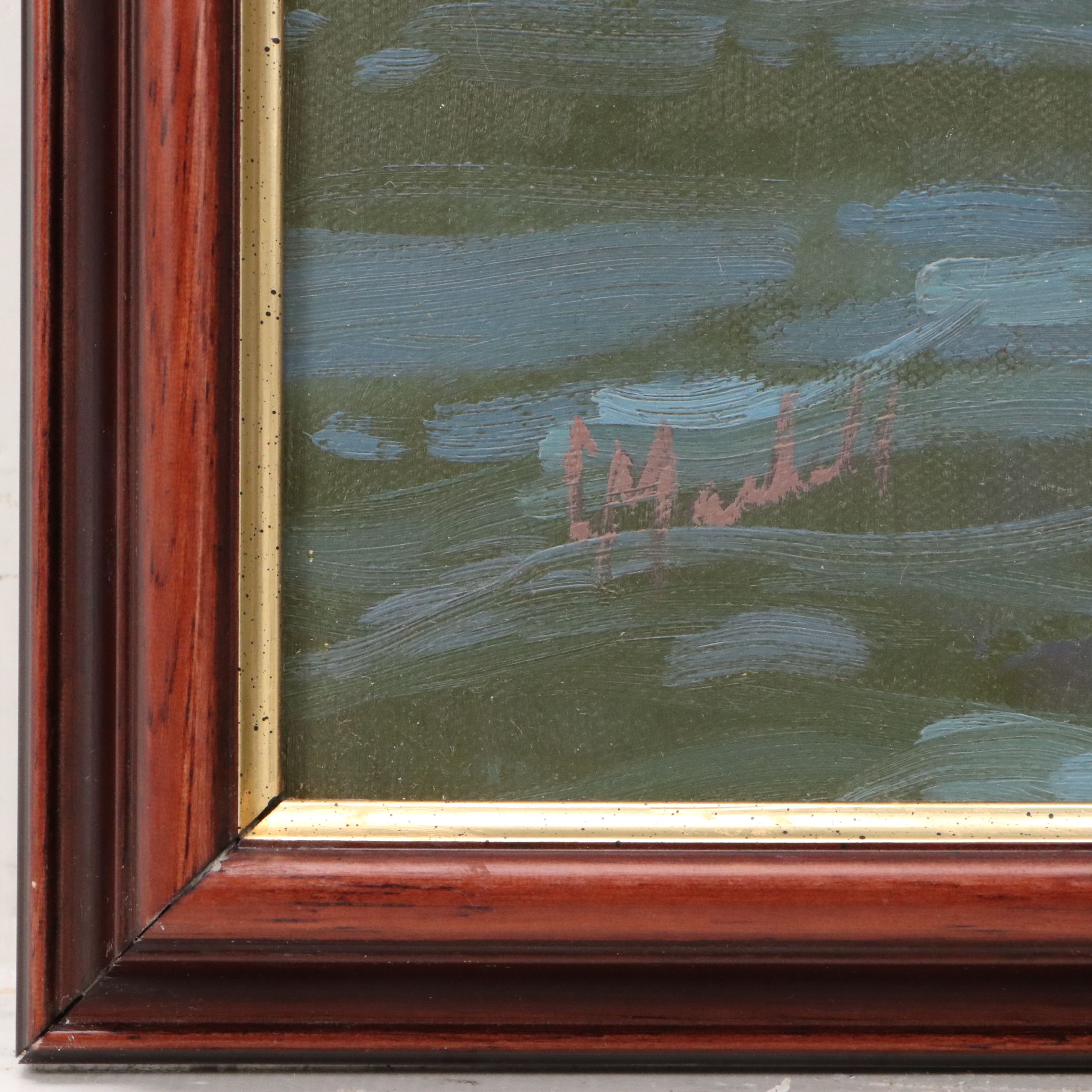 Chuck Marshall Oil Painting "Fish On," 21st Century