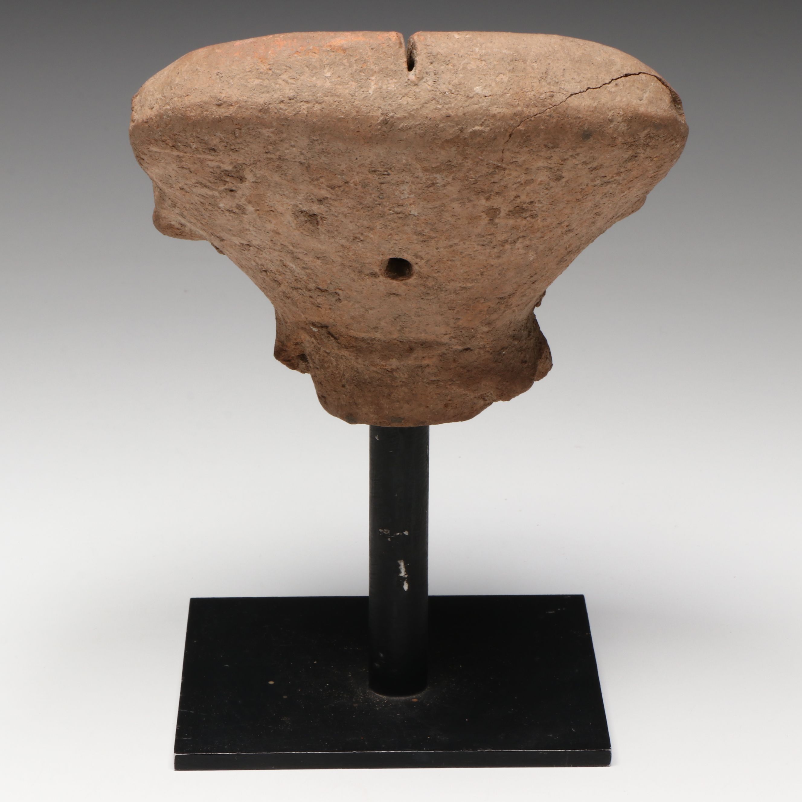 Veracruz Late Classic Period Ceramic Head Fragment, 7th to 9th Century