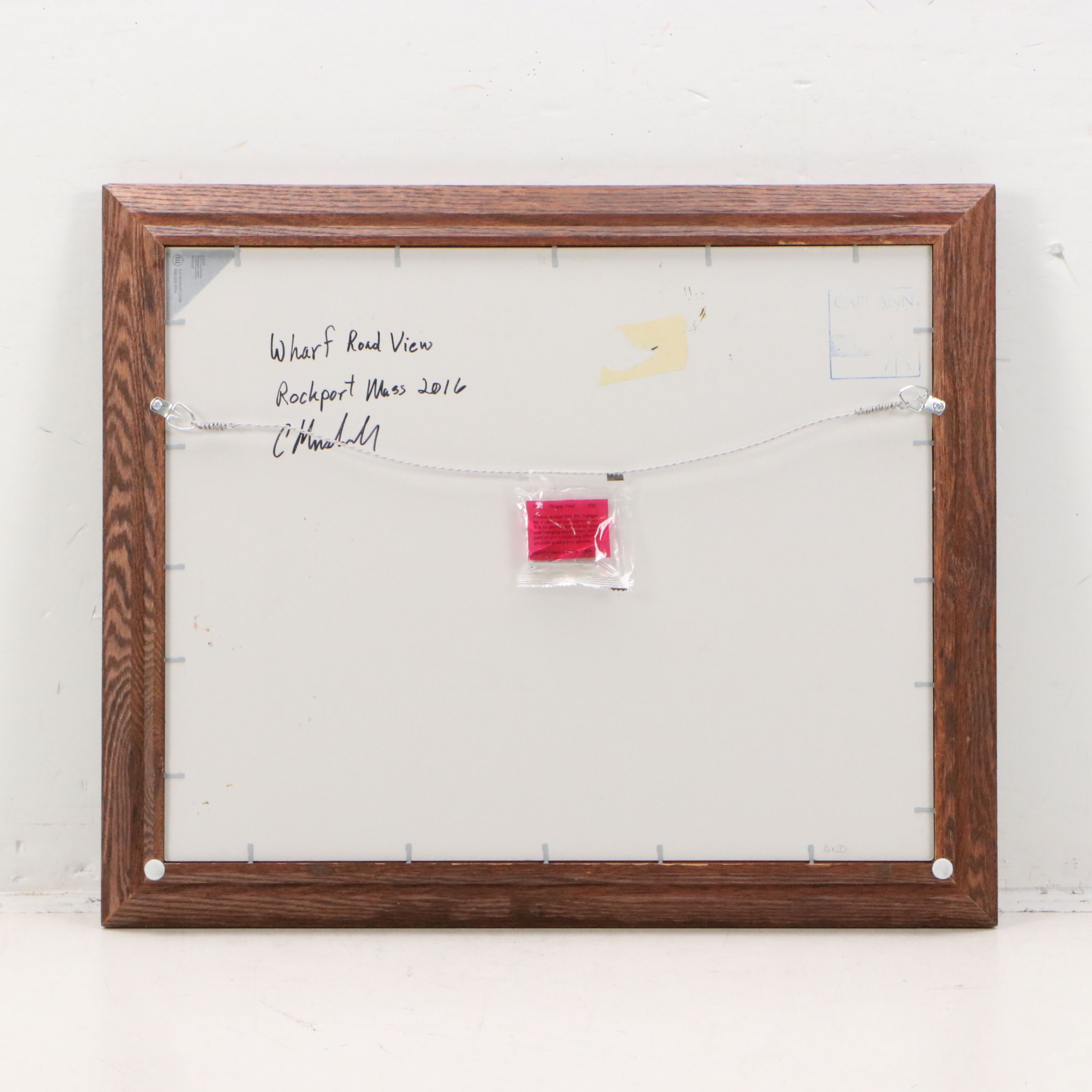 Chuck Marshall Landscape Oil Painting "Wharf Road View," 2016