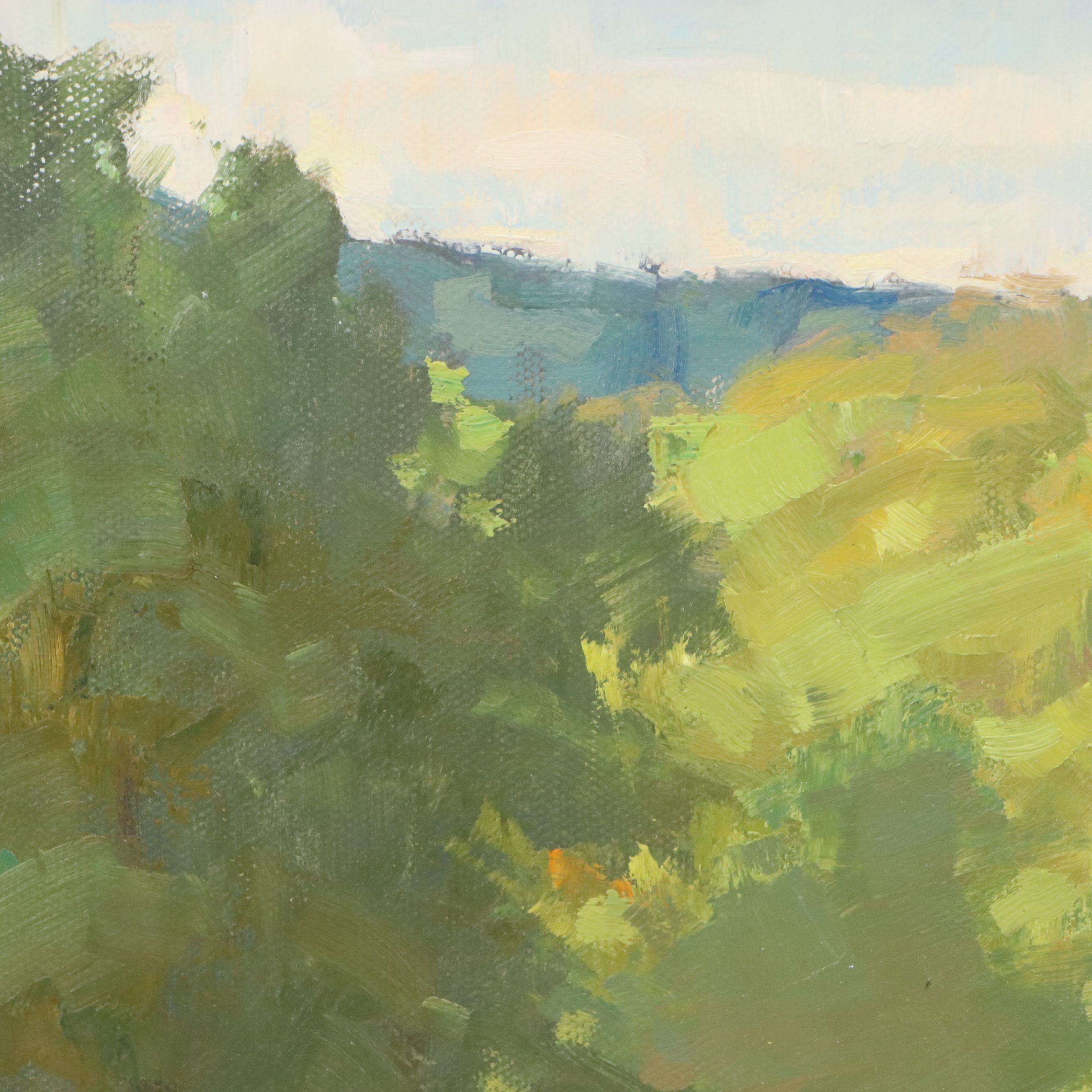 Chuck Marshall Landscape Oil Painting "Nantmeal Home," 2017