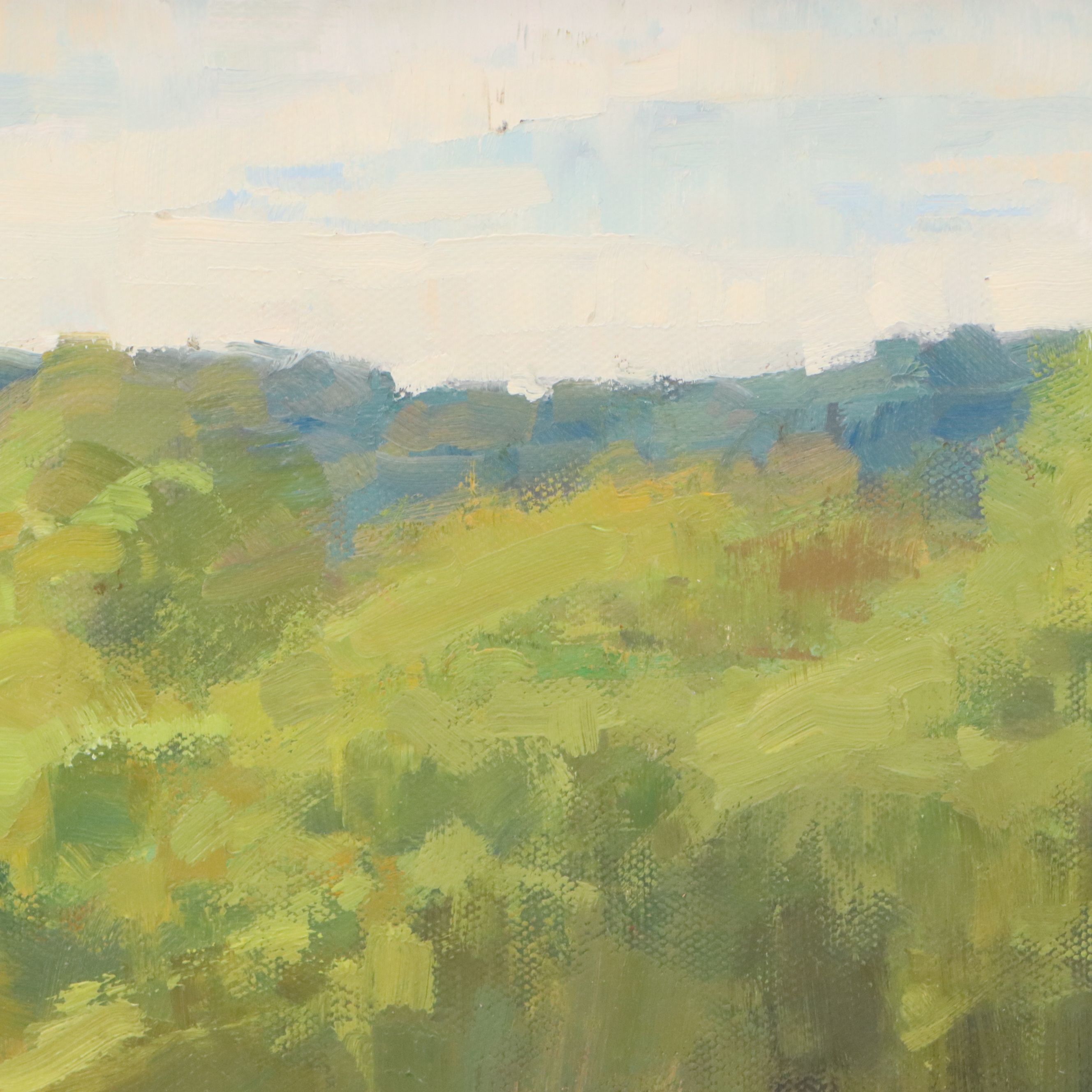 Chuck Marshall Landscape Oil Painting "Nantmeal Home," 2017