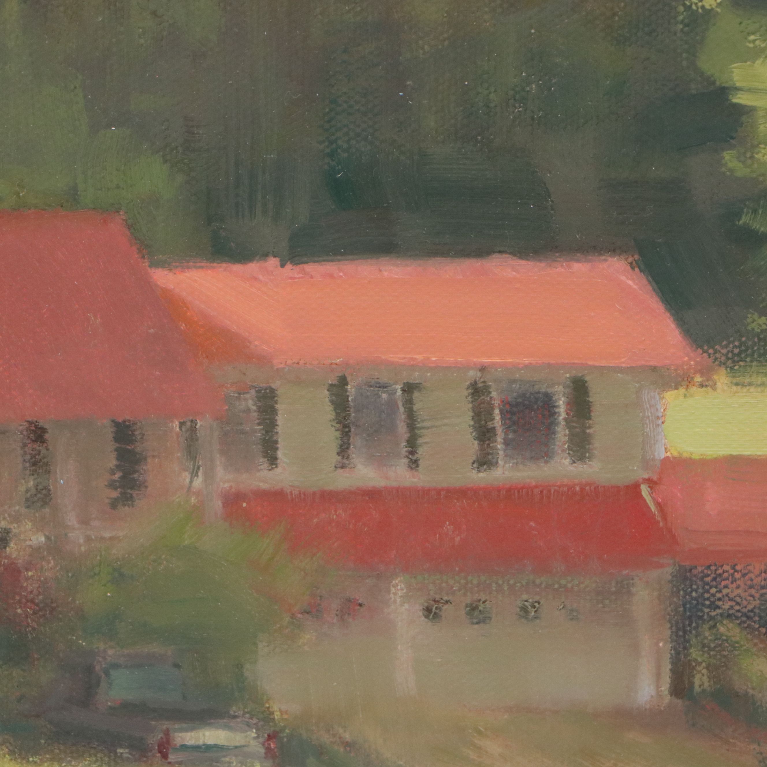 Chuck Marshall Landscape Oil Painting "Nantmeal Home," 2017