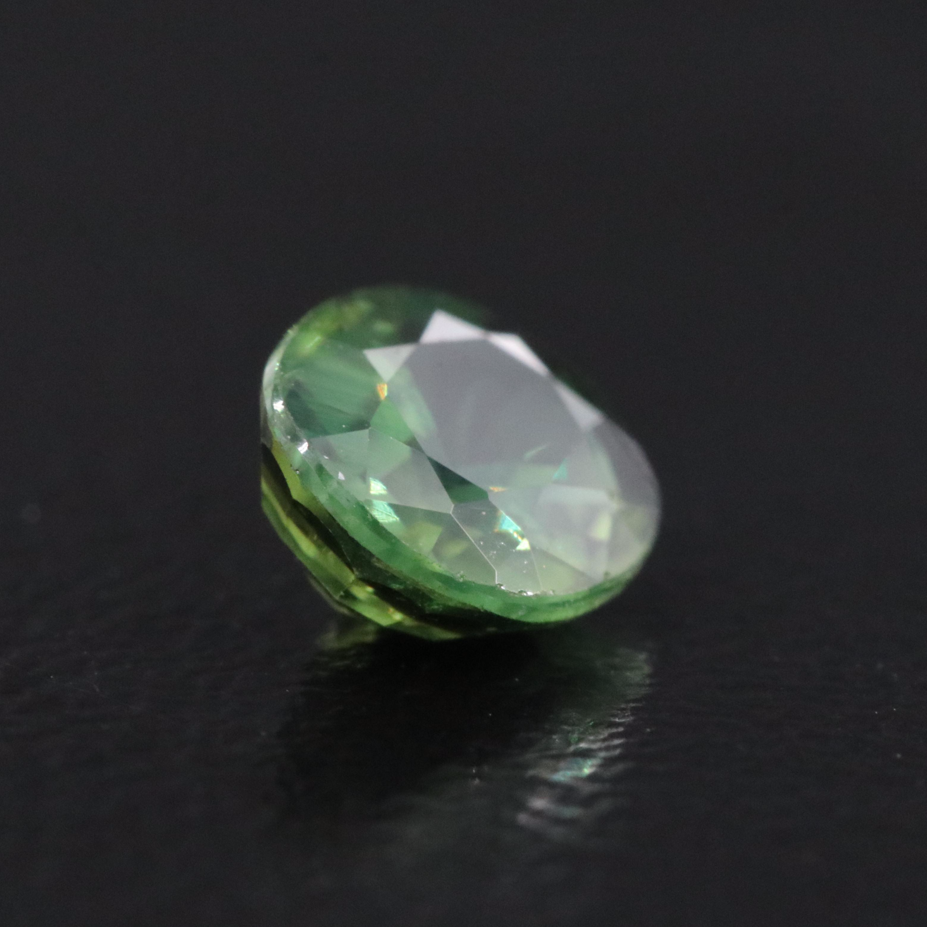 Loose 1.11 CT Green Sapphire