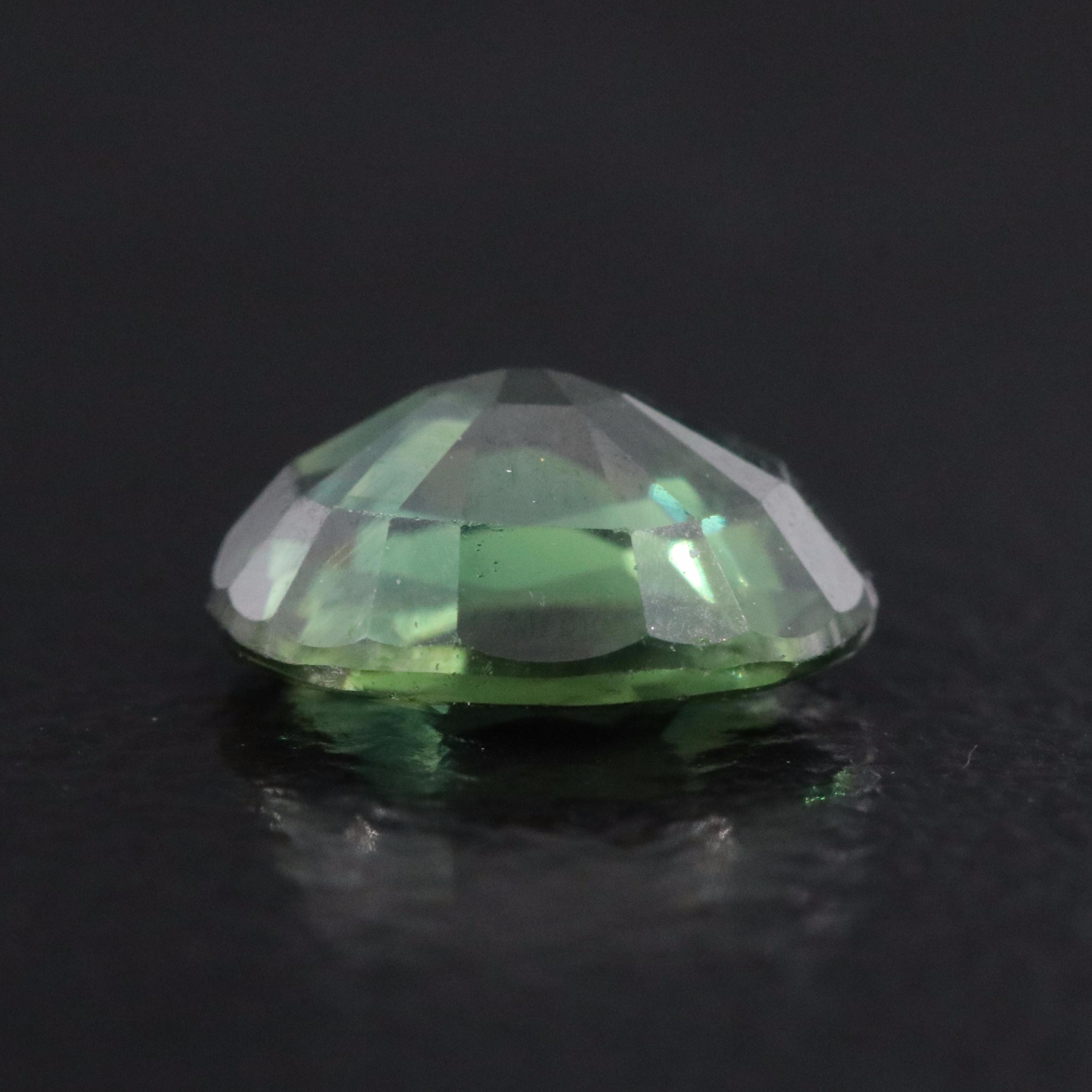 Loose 1.11 CT Green Sapphire