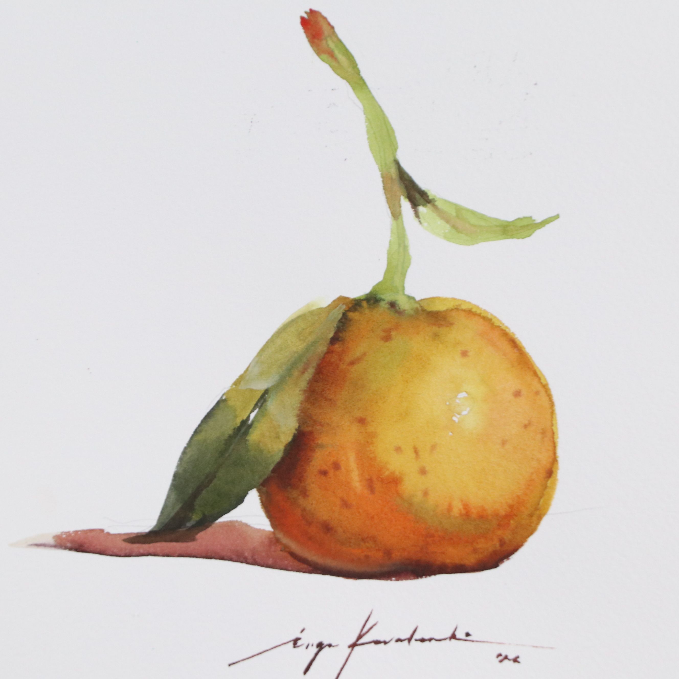 Inga Kovalenko Watercolor Painting of Fruit, 2026