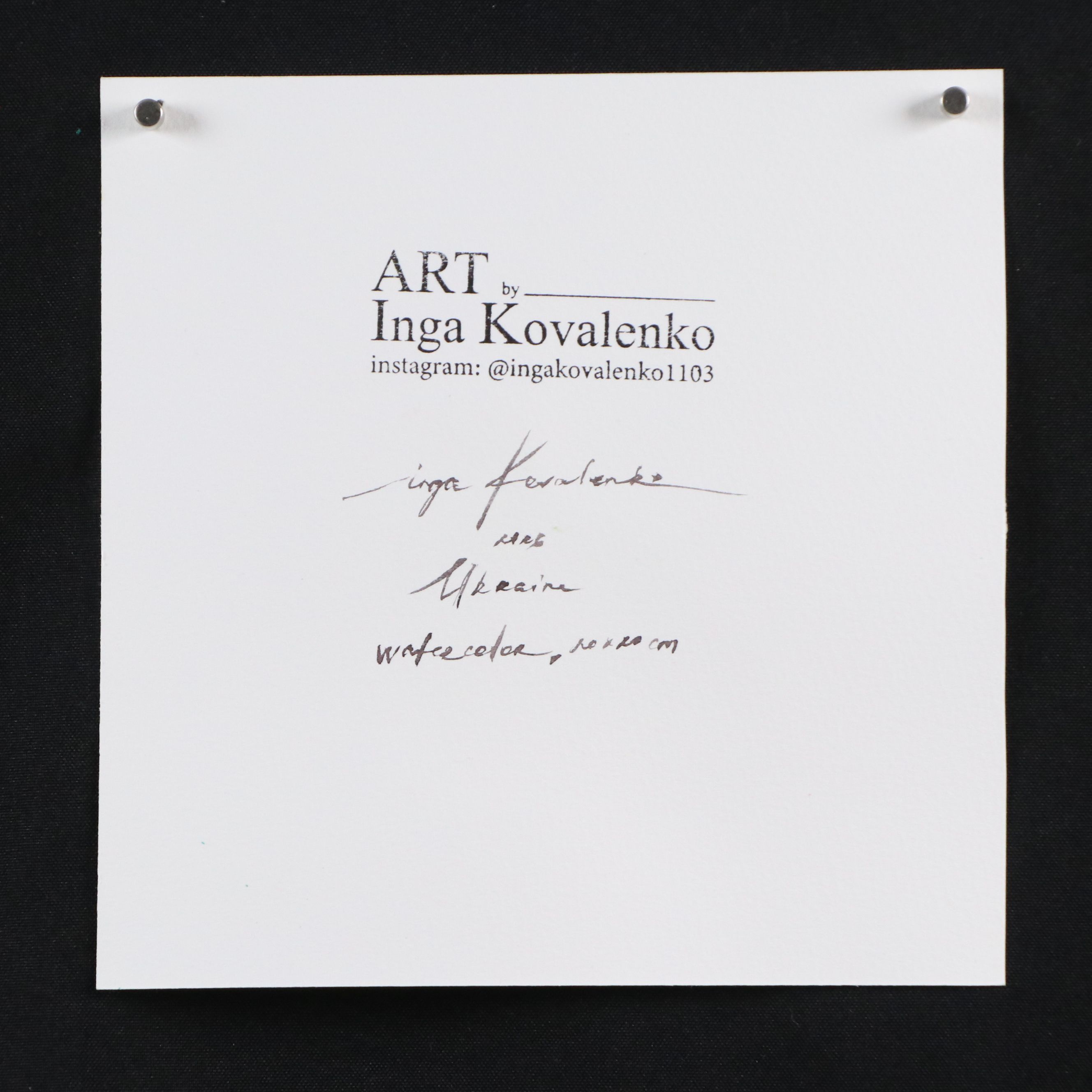 Inga Kovalenko Watercolor Painting of Fruit, 2026