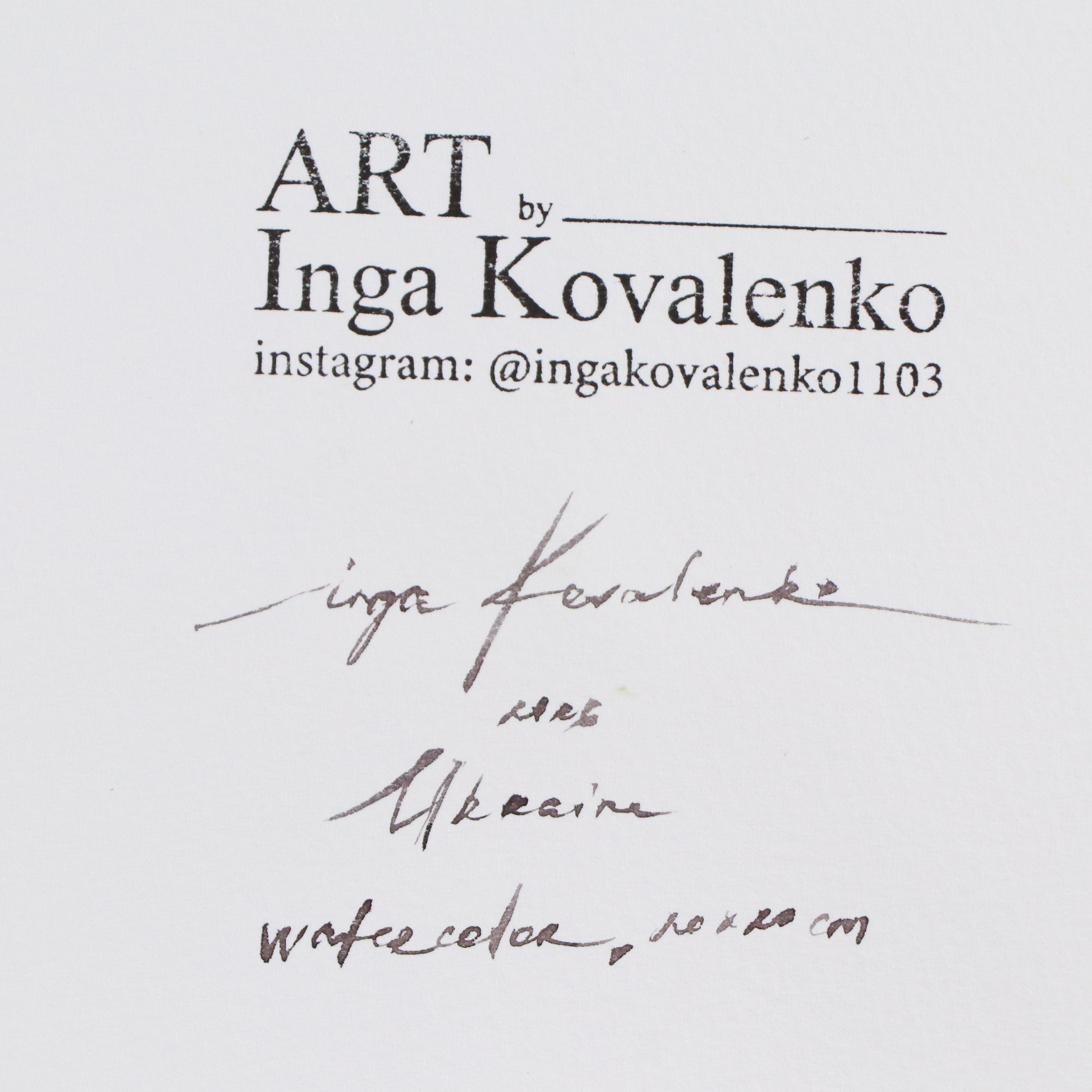 Inga Kovalenko Watercolor Painting of Fruit, 2026