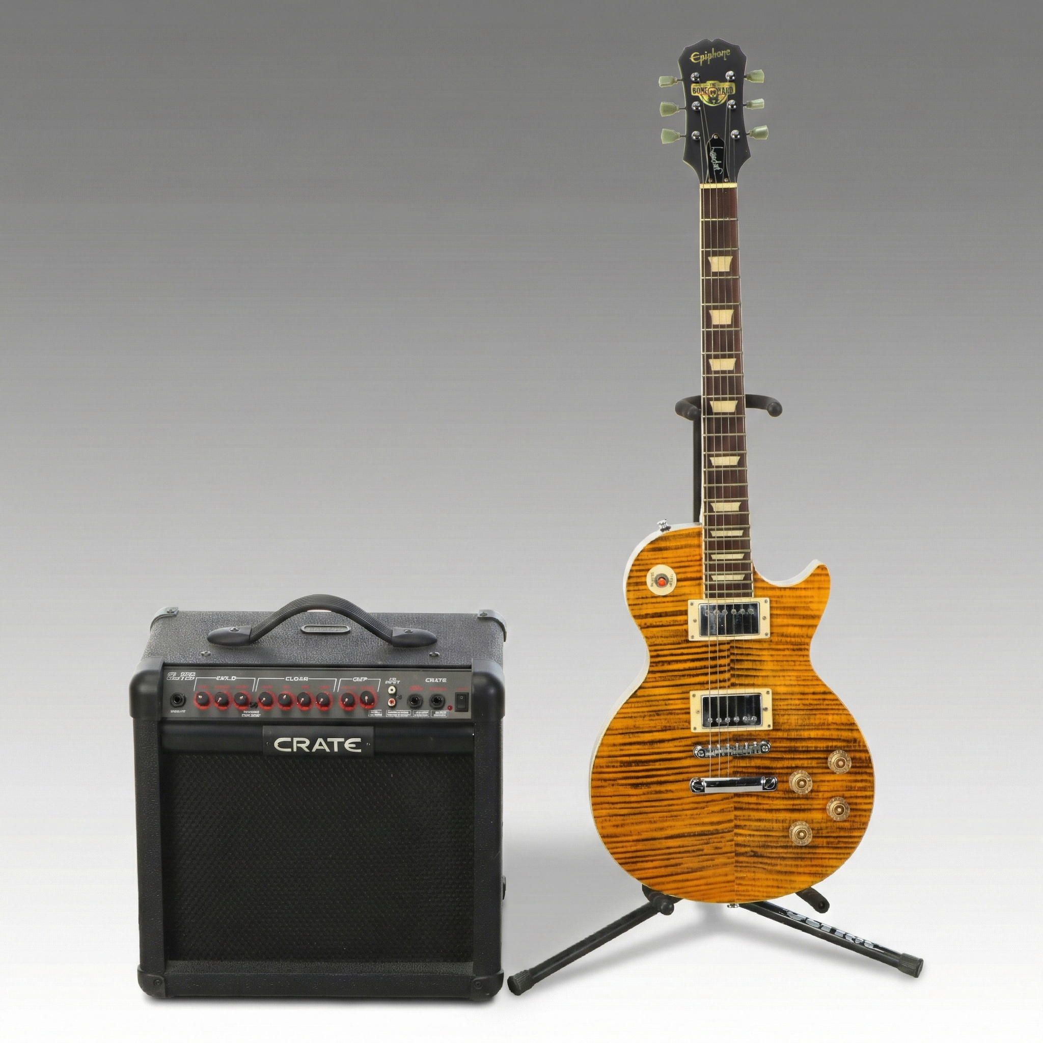 Epiphone Joe Perry "Boneyard" Electric Guitar with Crate GLX30 Amplifier