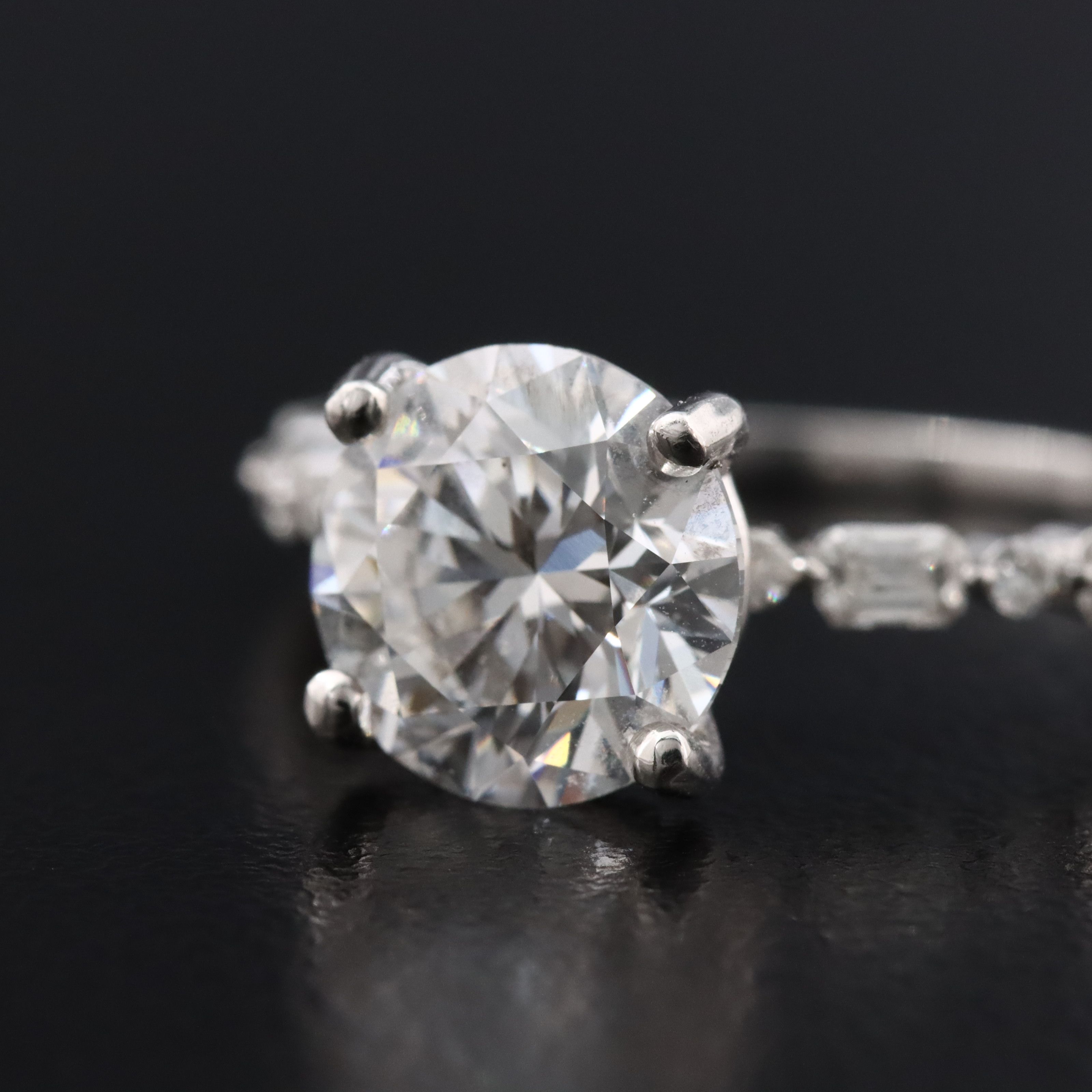 Platinum 2.87 CTW Lab Grown Diamond Ring with IGI Online Report