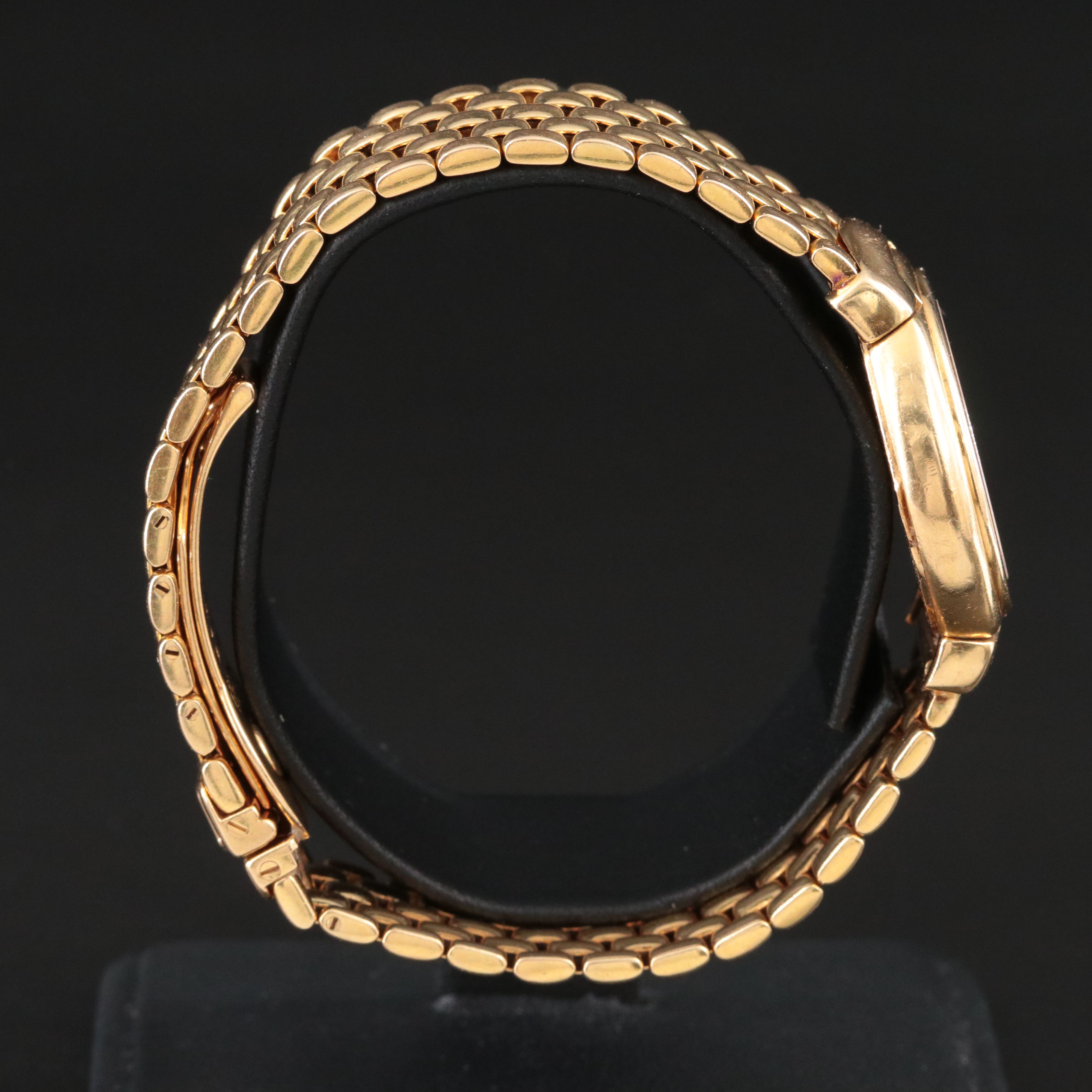 18K Rolex Cellini Factory Diamond Dial Quartz Watch