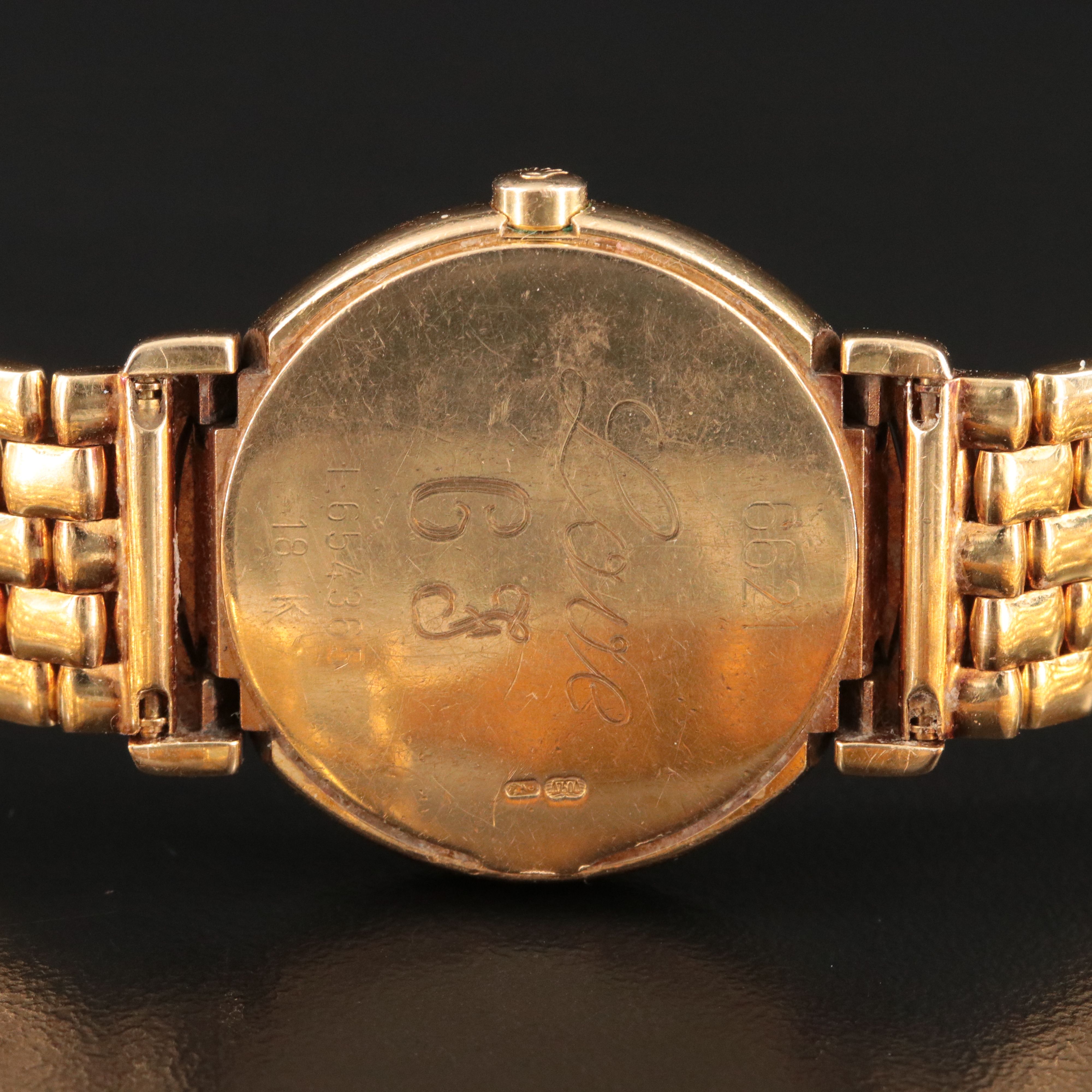 18K Rolex Cellini Factory Diamond Dial Quartz Watch