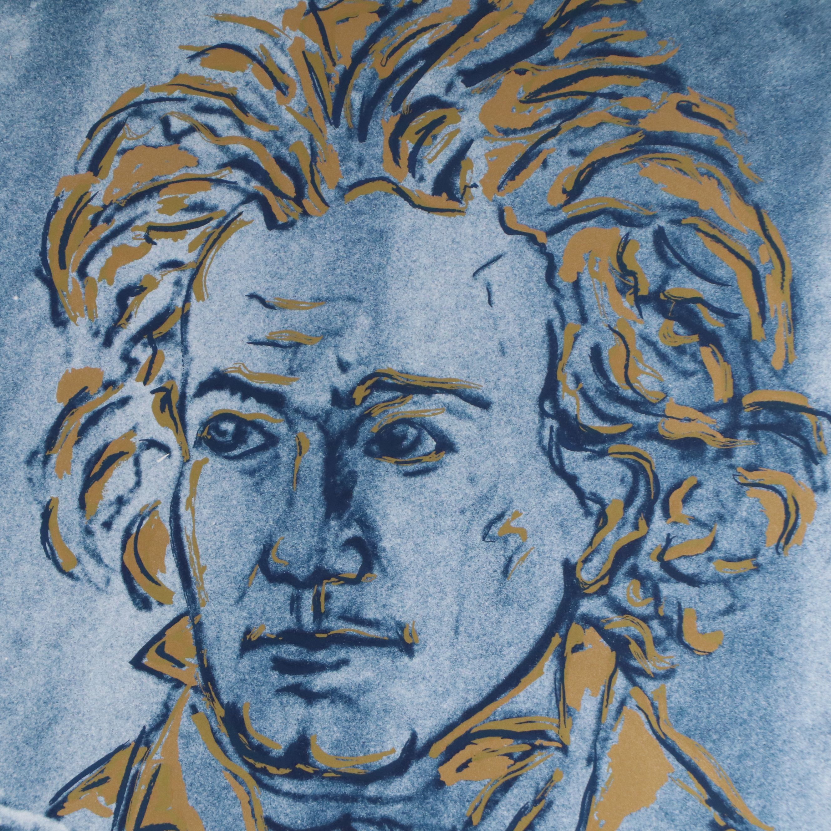 Braco Dimitrijević Lithograph "Hommage Beethovenu," 1989