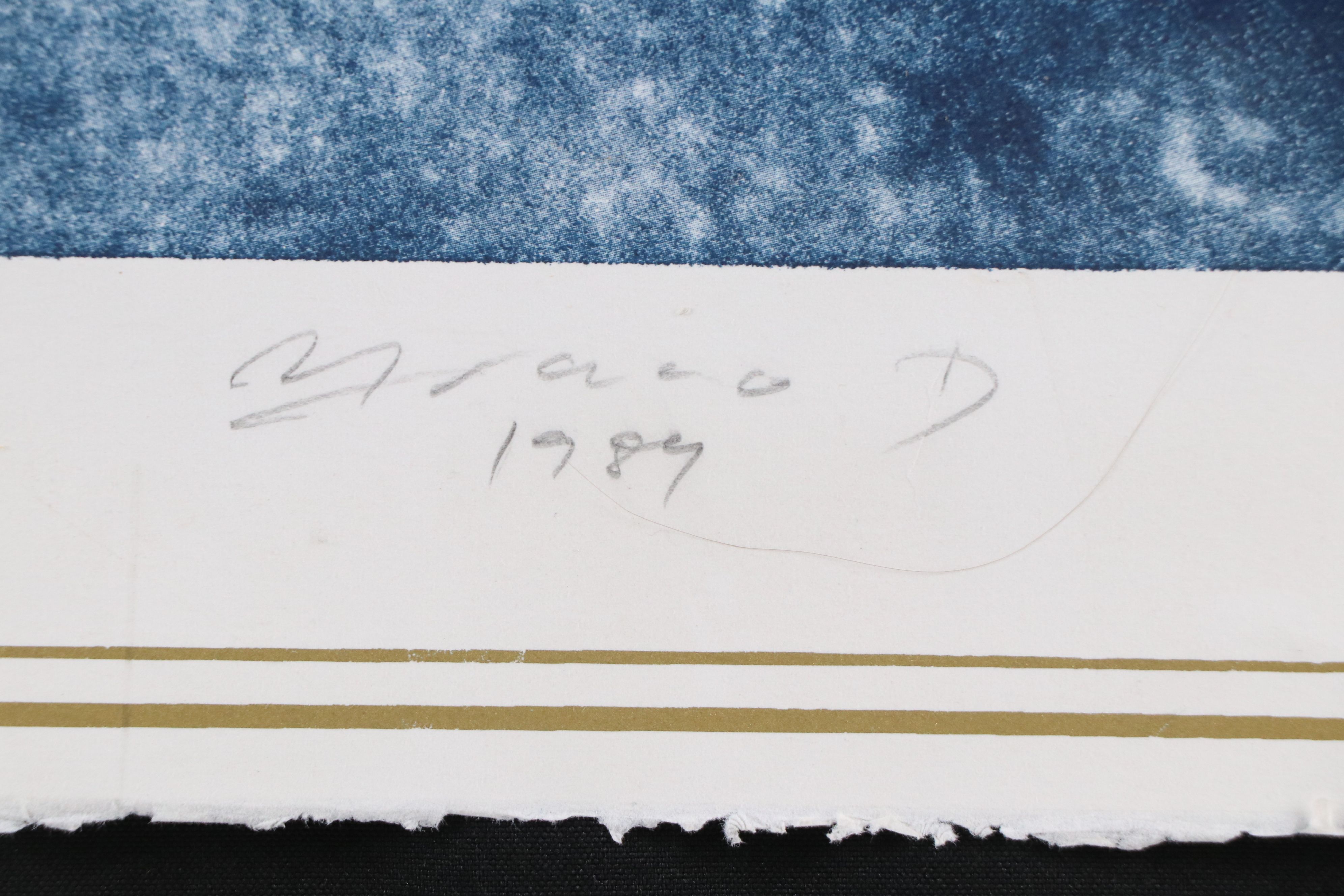 Braco Dimitrijević Lithograph "Hommage Beethovenu," 1989