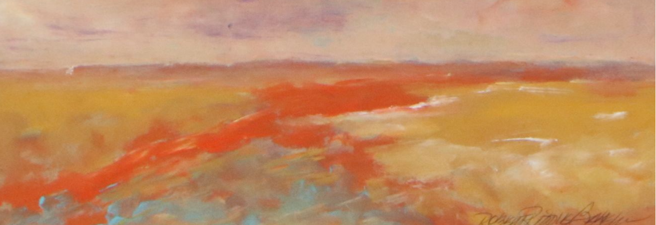 Robert Riddle Baker Acrylic Painting "Red Bank," 2022