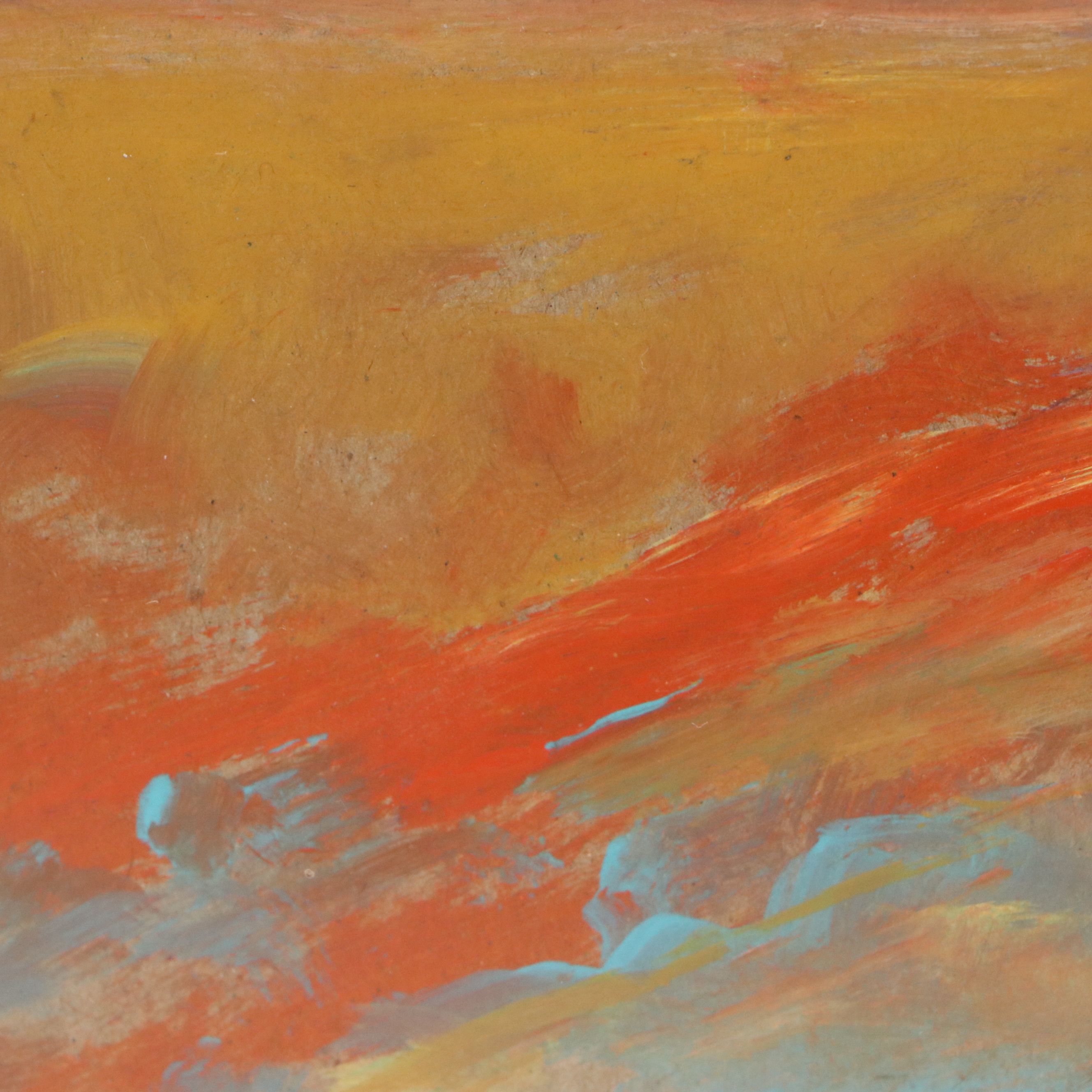 Robert Riddle Baker Acrylic Painting "Red Bank," 2022