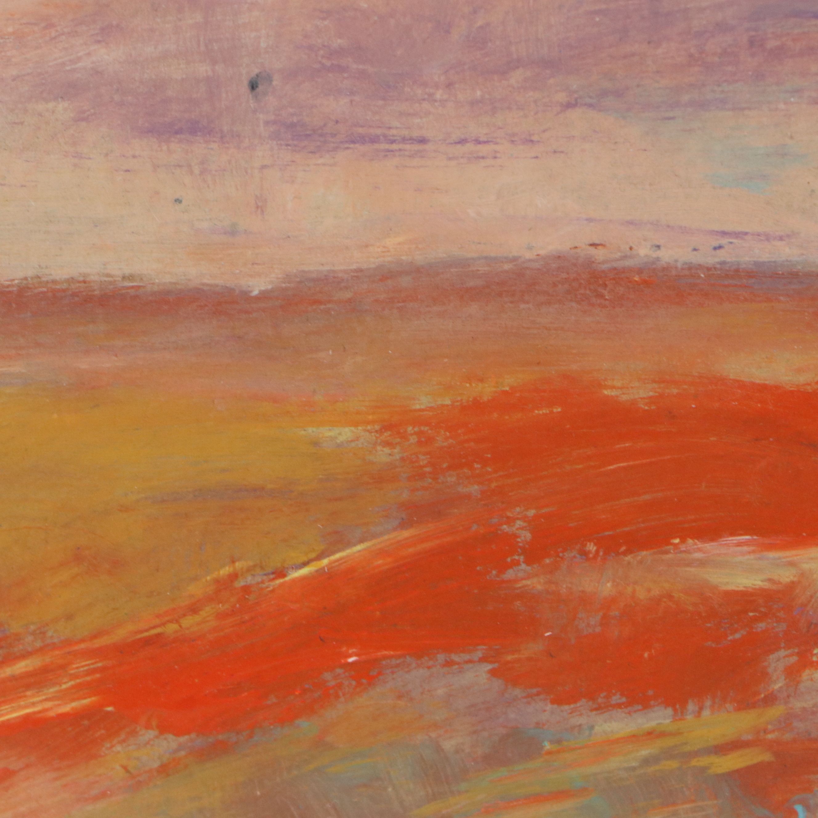 Robert Riddle Baker Acrylic Painting "Red Bank," 2022