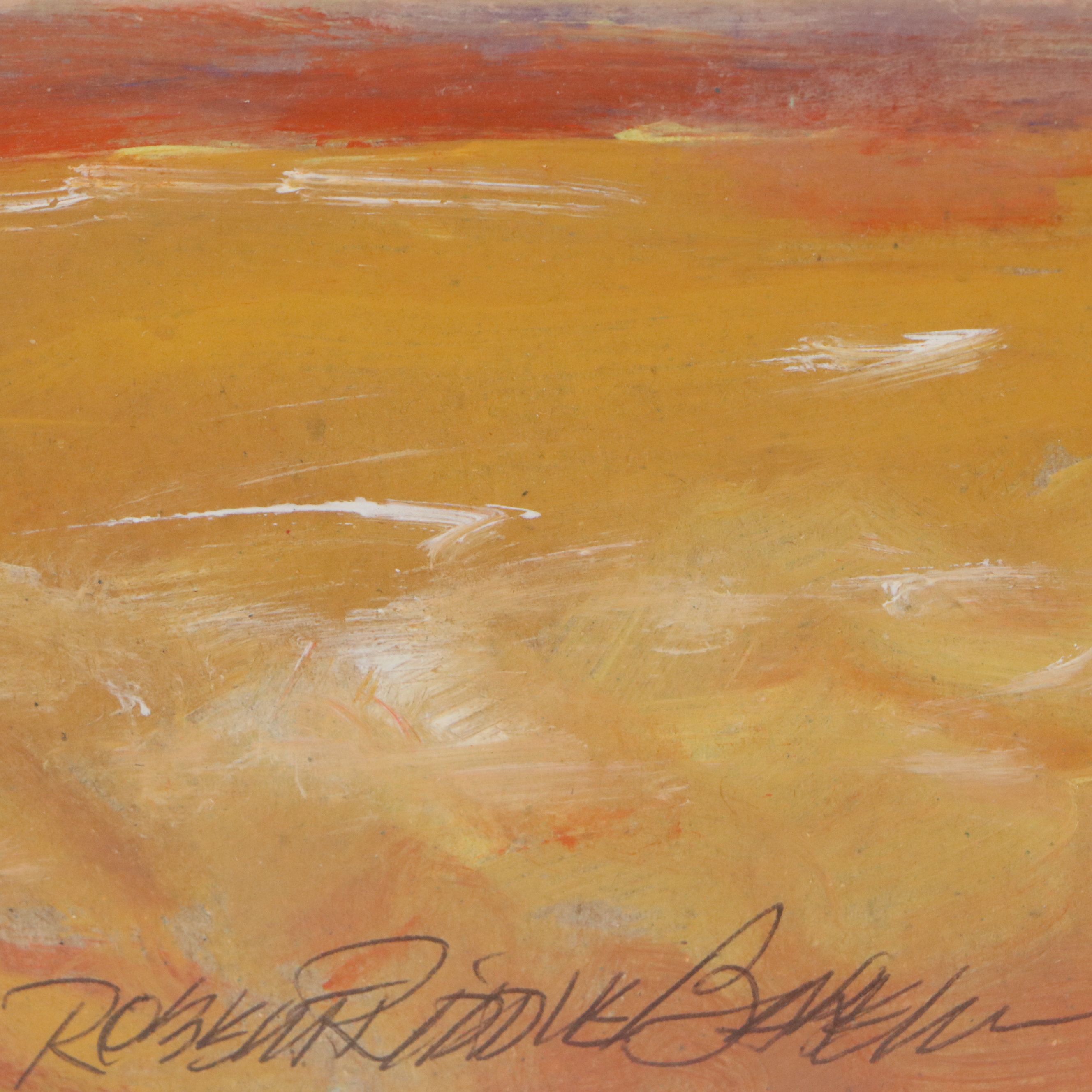 Robert Riddle Baker Acrylic Painting "Red Bank," 2022