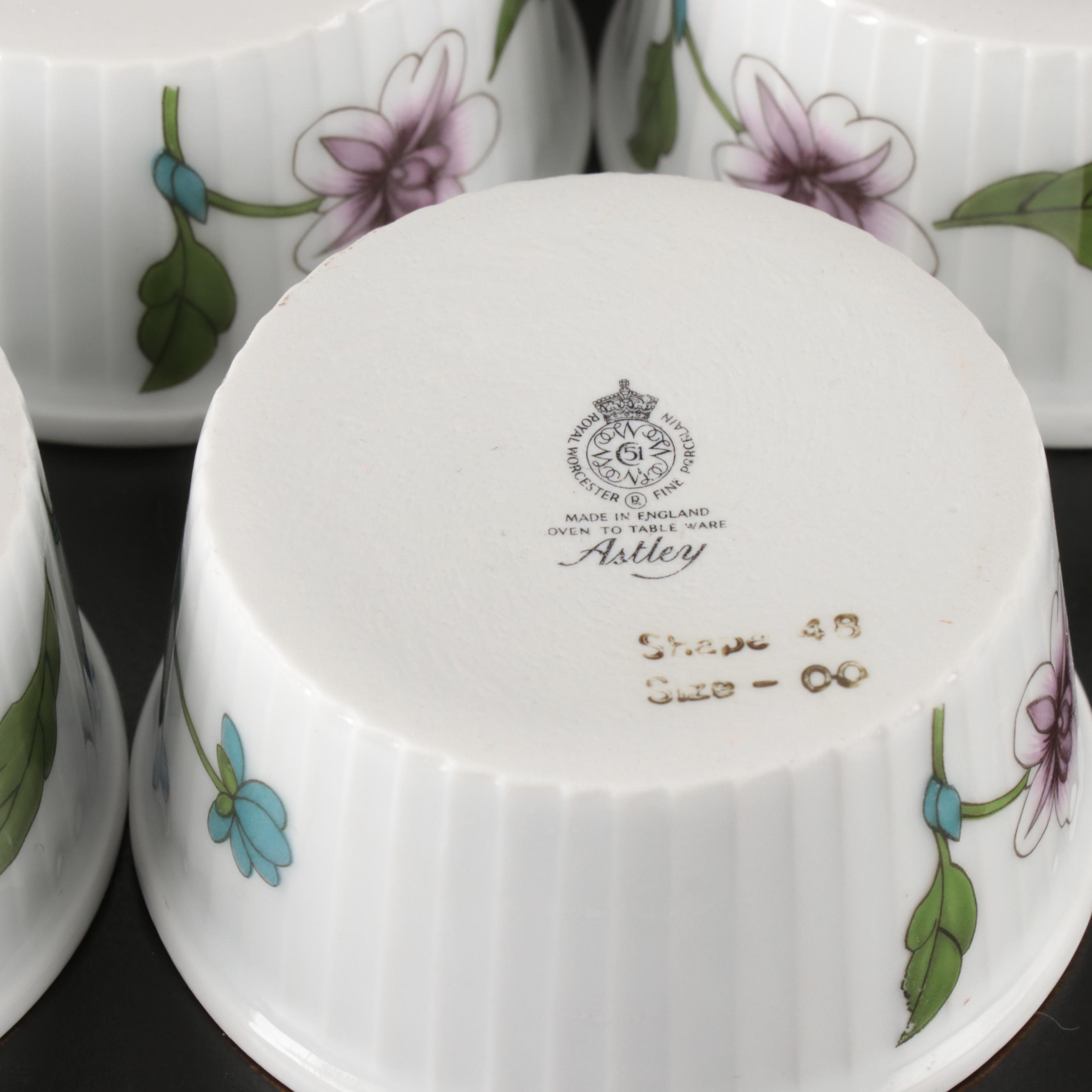 Royal Worcester England "Astley" Porcelain Dinnerware, 1967-1986