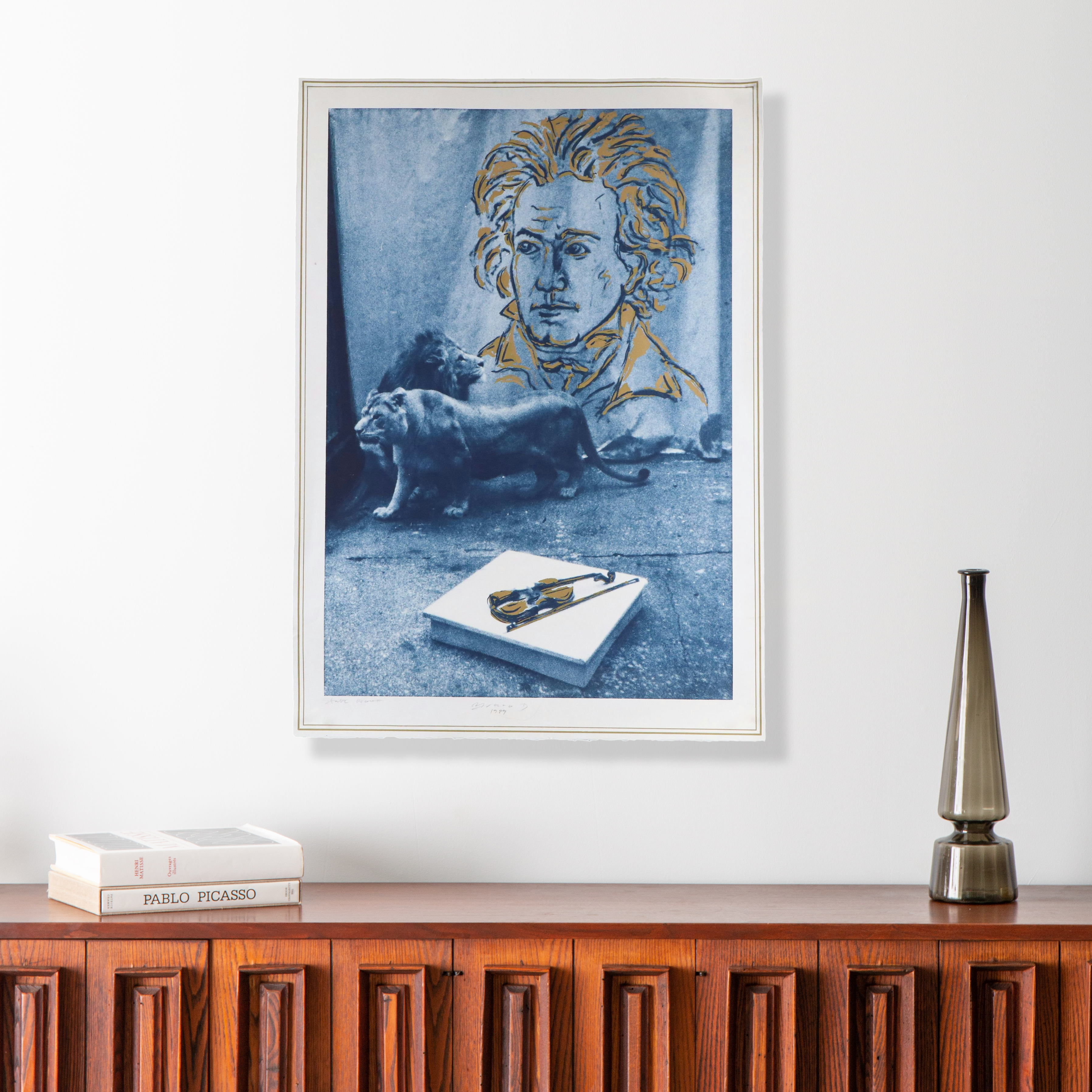 Braco Dimitrijević Lithograph "Hommage Beethovenu," 1989