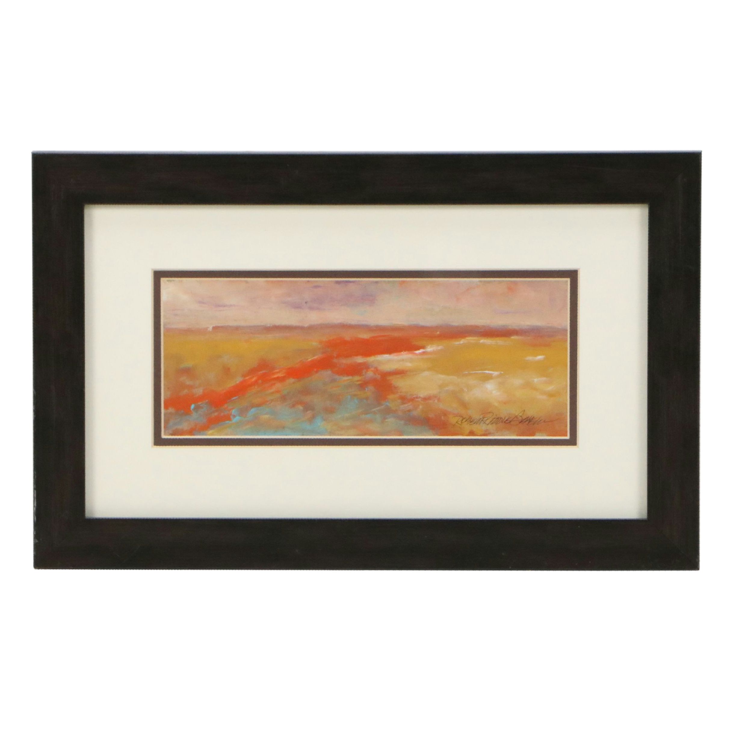 Robert Riddle Baker Acrylic Painting "Red Bank," 2022