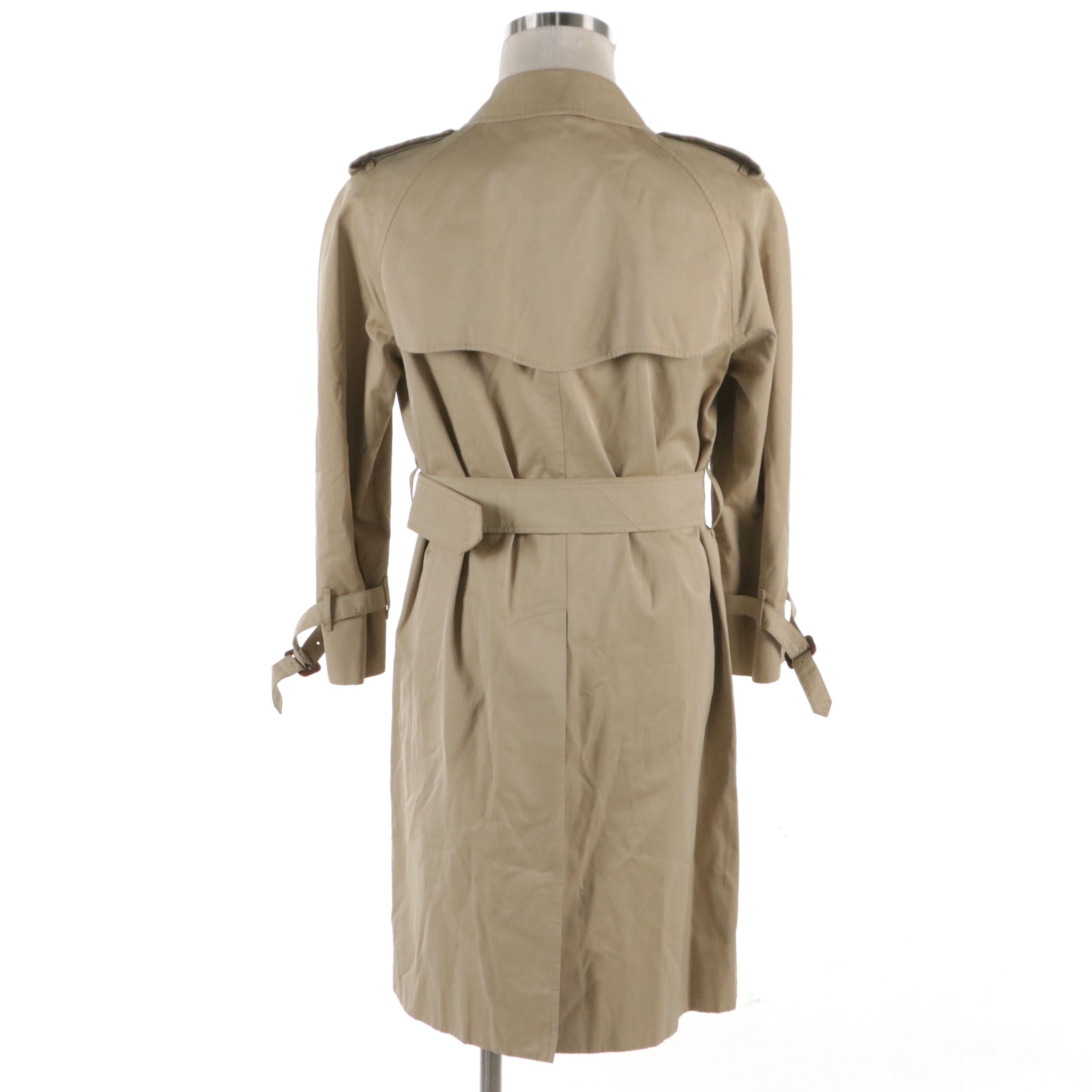 Men's Burberrys Single-Breasted Gabardine Trench Coat