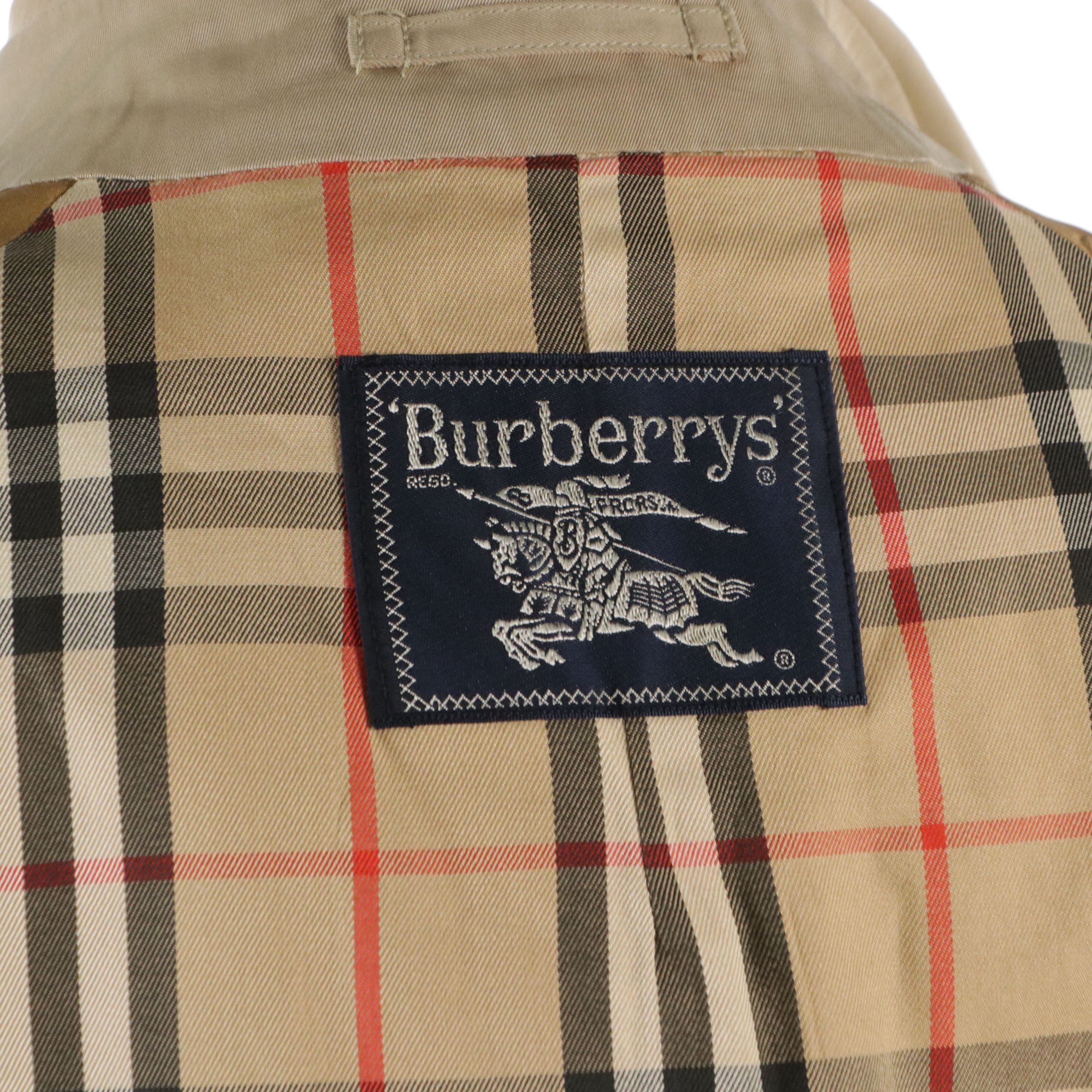 Men's Burberrys Single-Breasted Gabardine Trench Coat