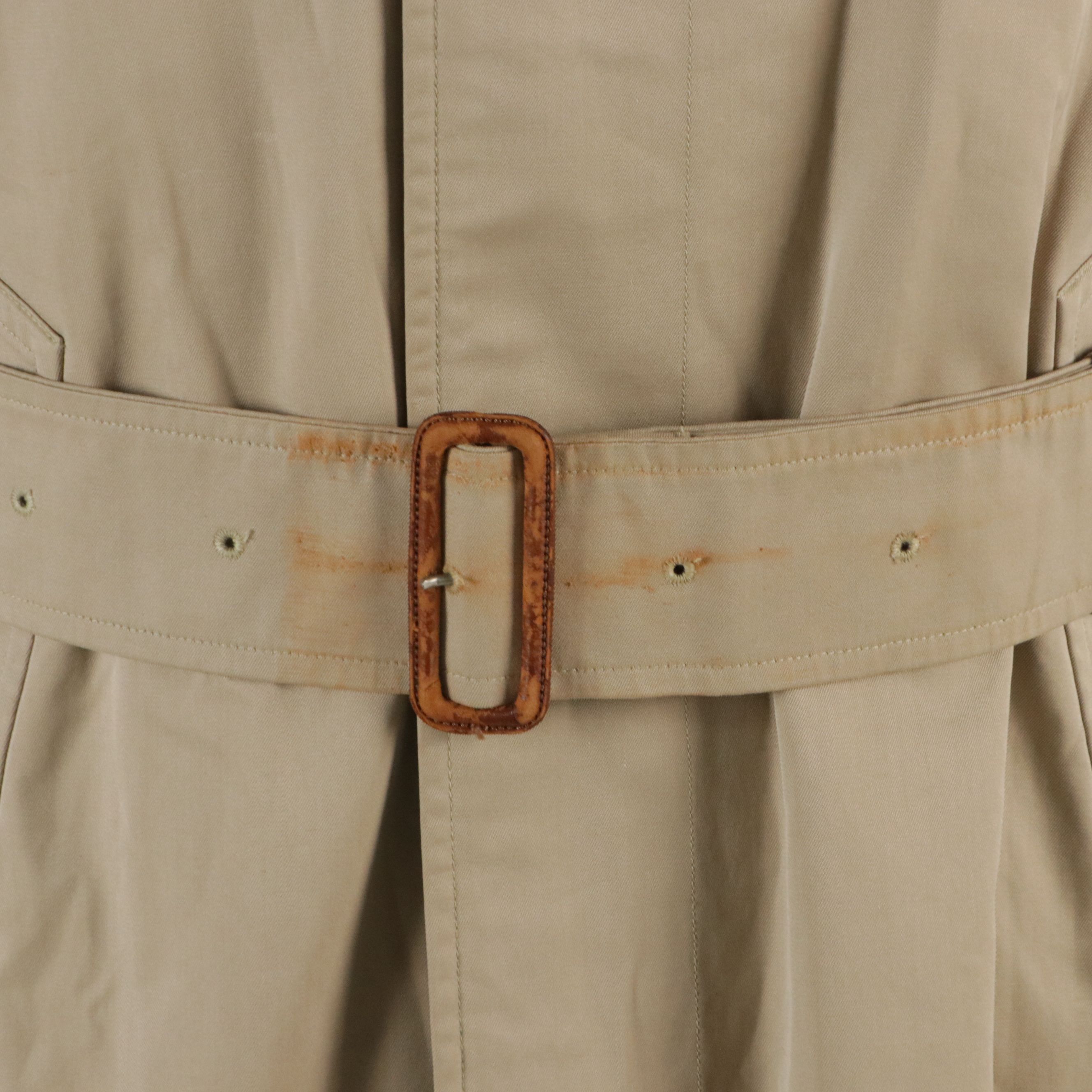 Men's Burberrys Single-Breasted Gabardine Trench Coat