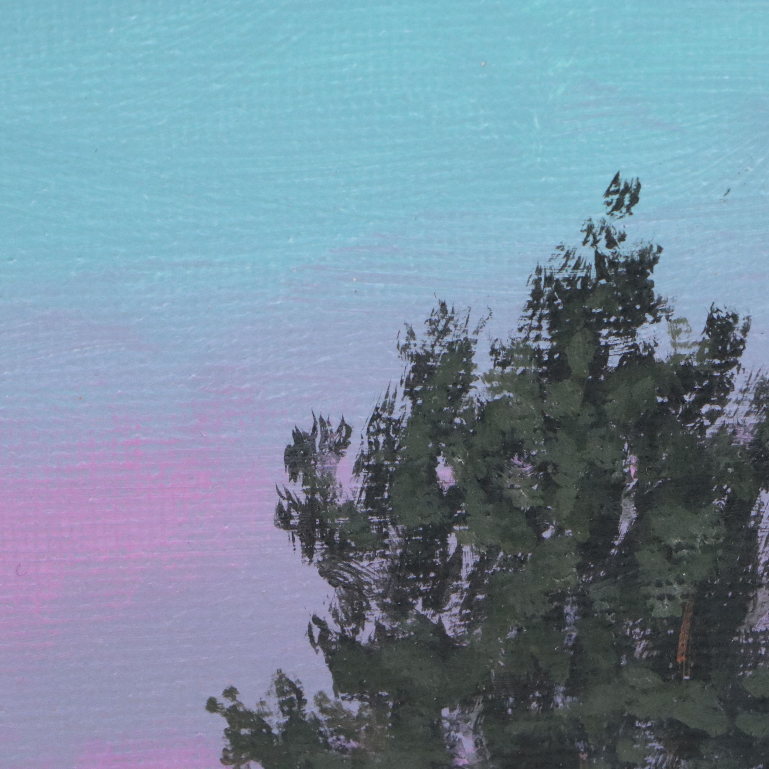 Rosie Sands Sunset Landscape Acrylic Painting, 2026